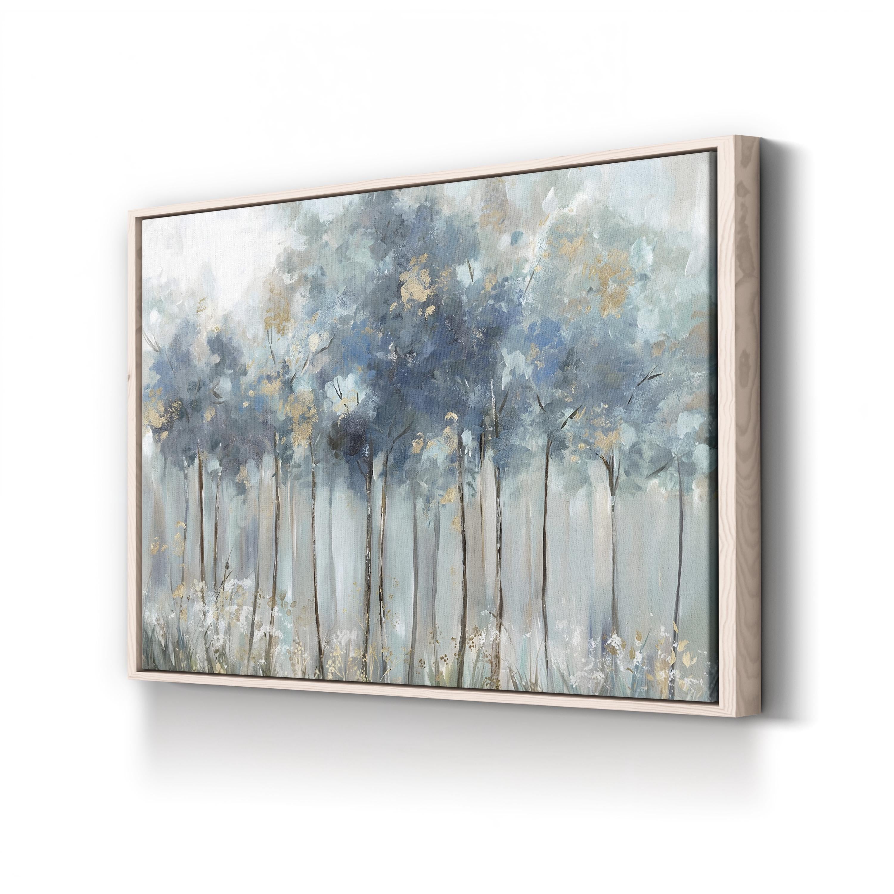 Blue Golden Forest Wall Art by Allison Pearce