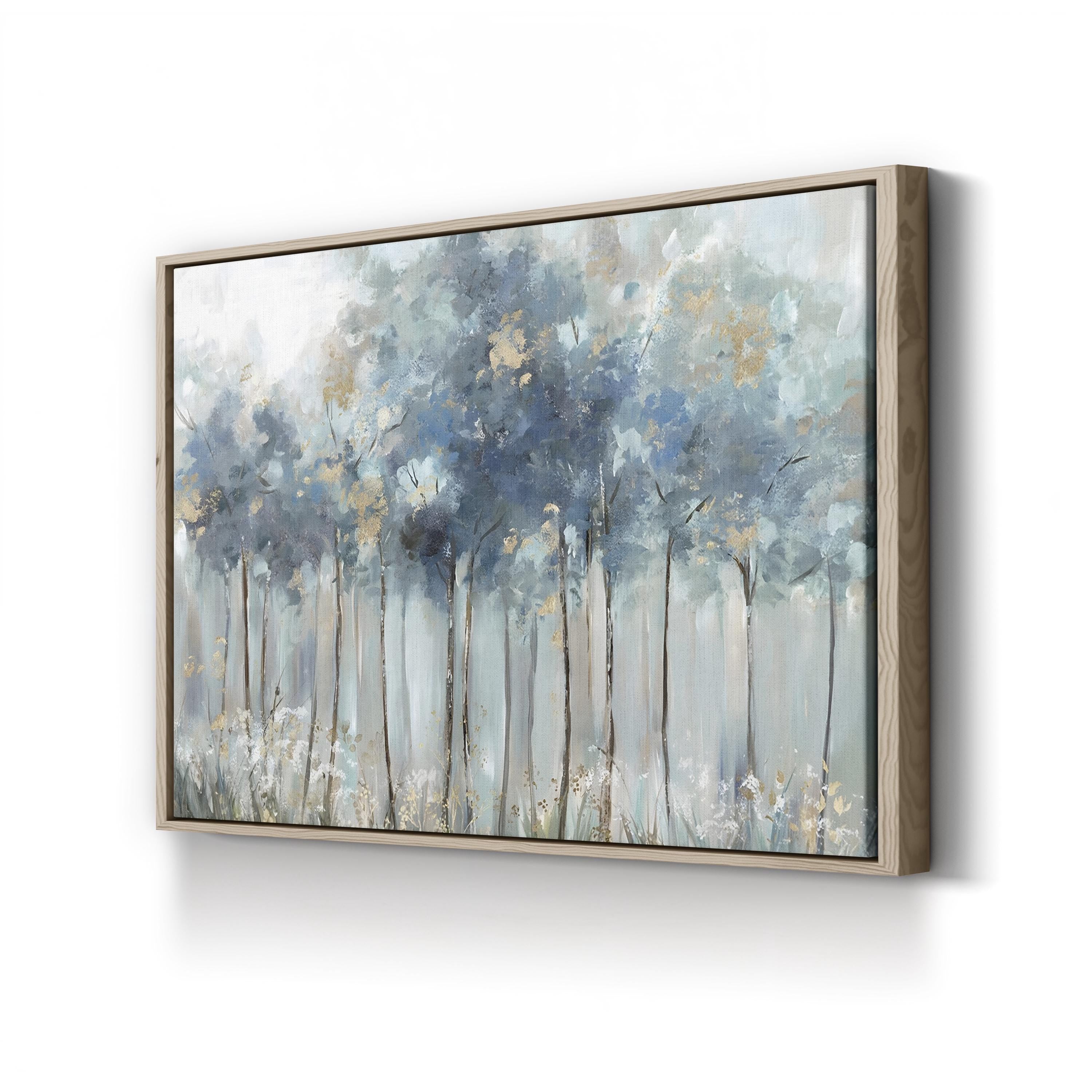 Blue Golden Forest Wall Art by Allison Pearce
