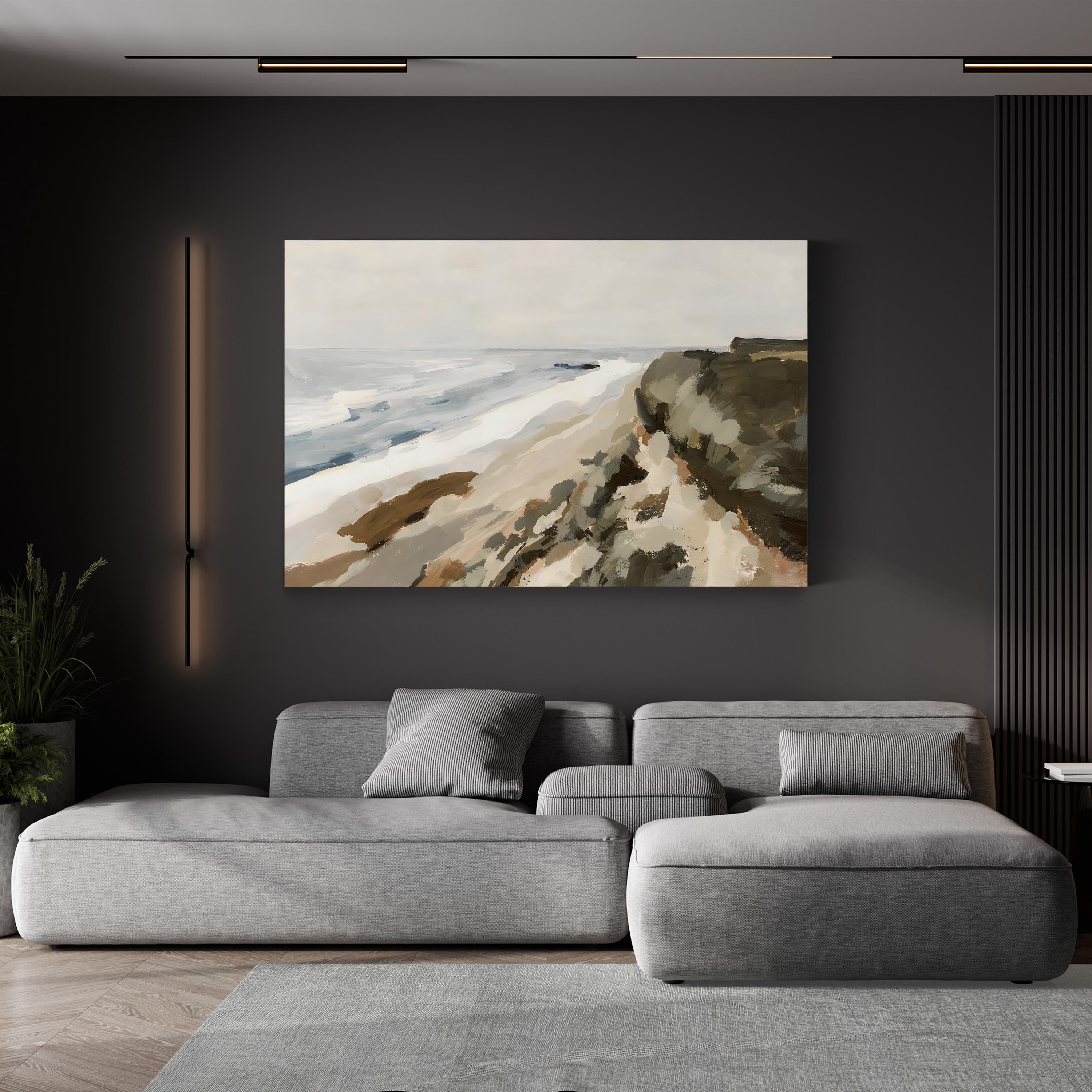 Bluff Bay I – Coastal Seascape Beach Photography Wall Art by Victoria Barnes