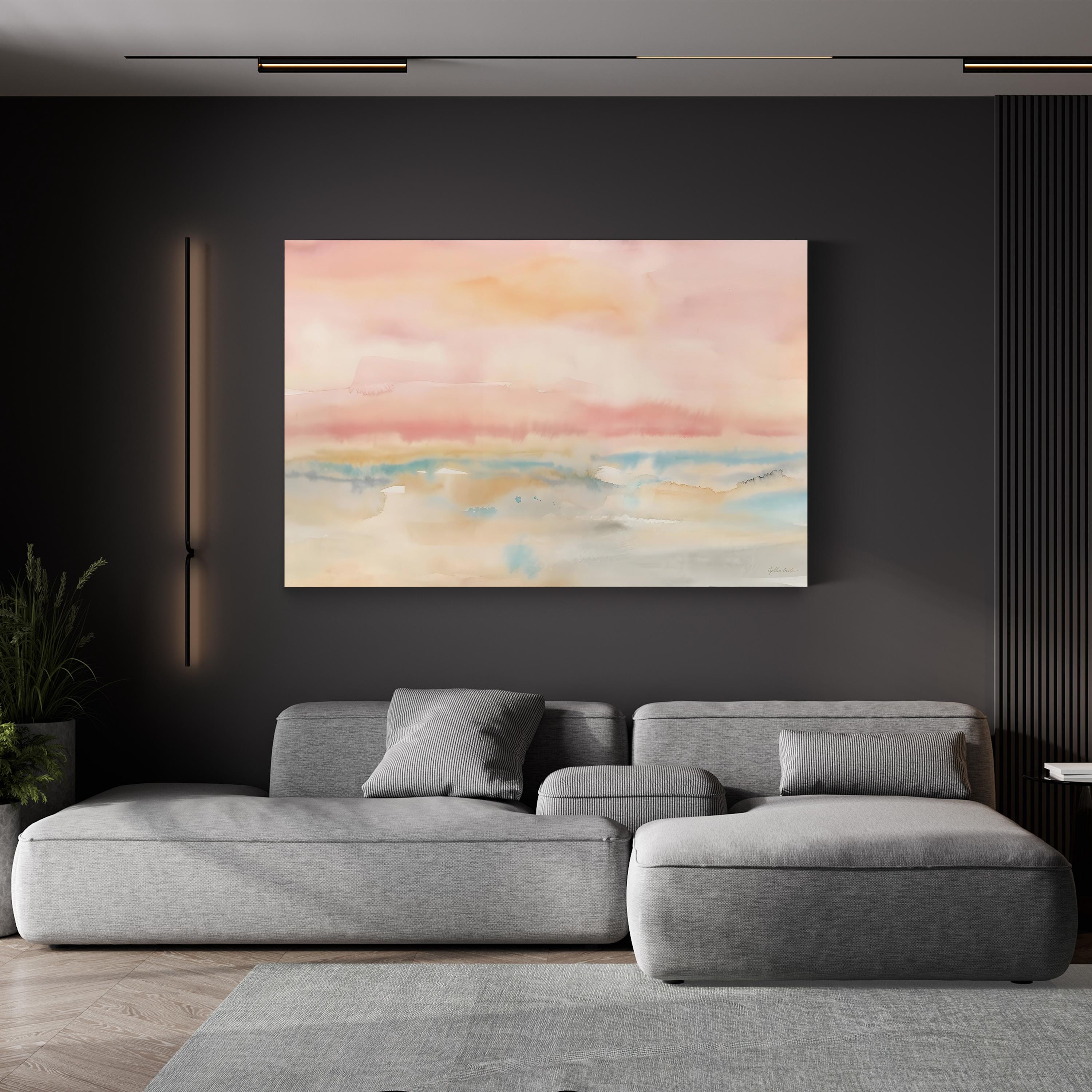 Blush Seascape Wall Art by Cynthia Coulter