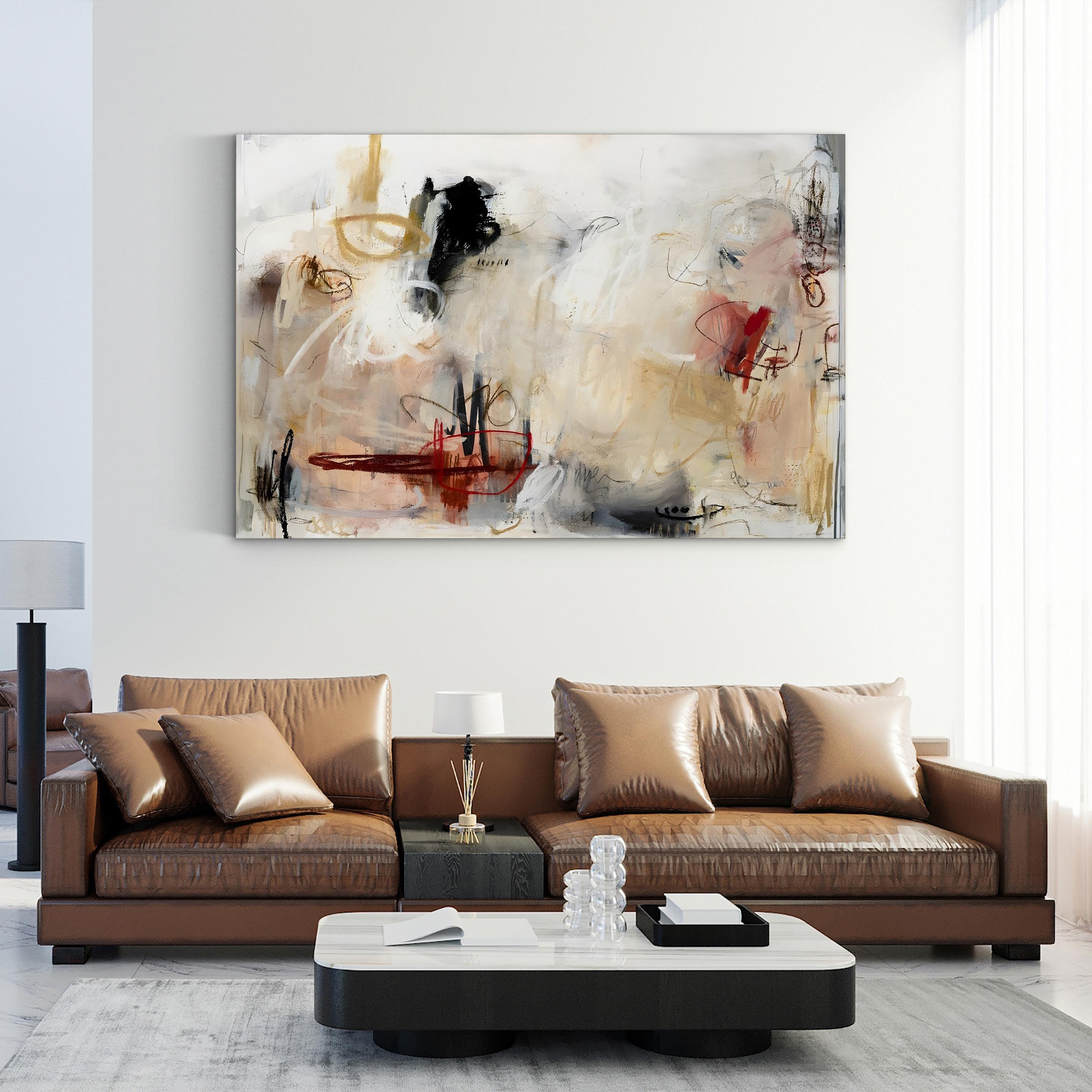 Bold and Fiery Wall Art by Studio B – Abstract Red, Orange & Black Canvas Print