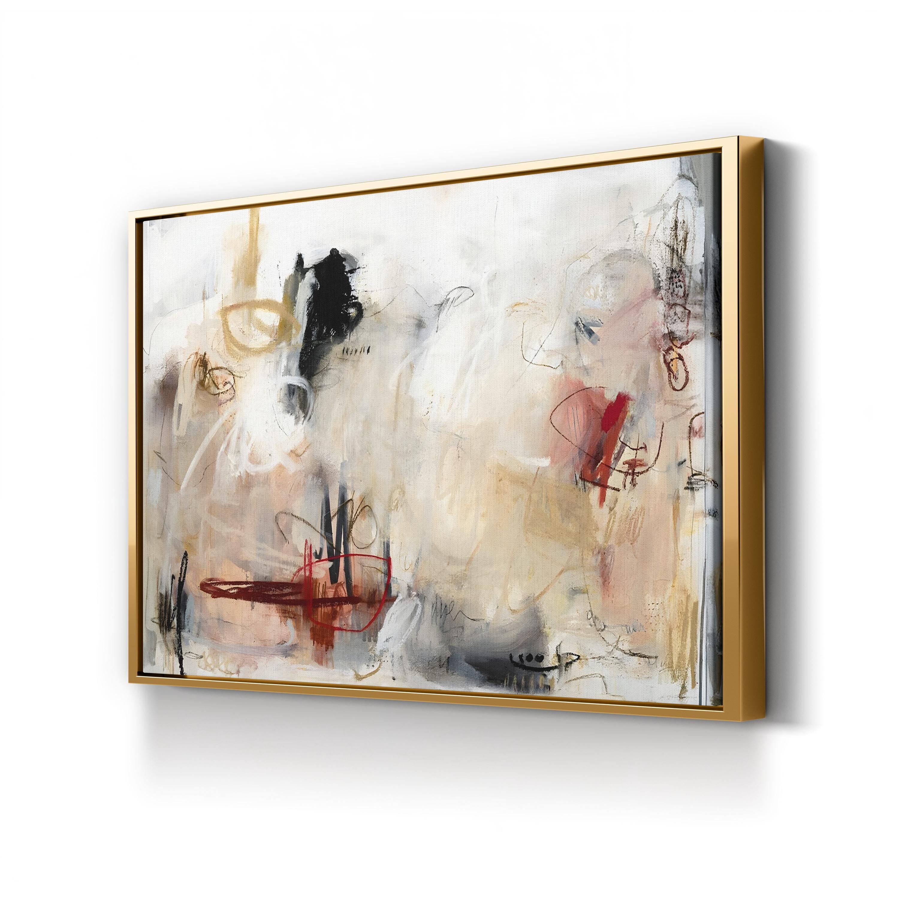 Bold and Fiery Wall Art by Studio B – Abstract Red, Orange & Black Canvas Print
