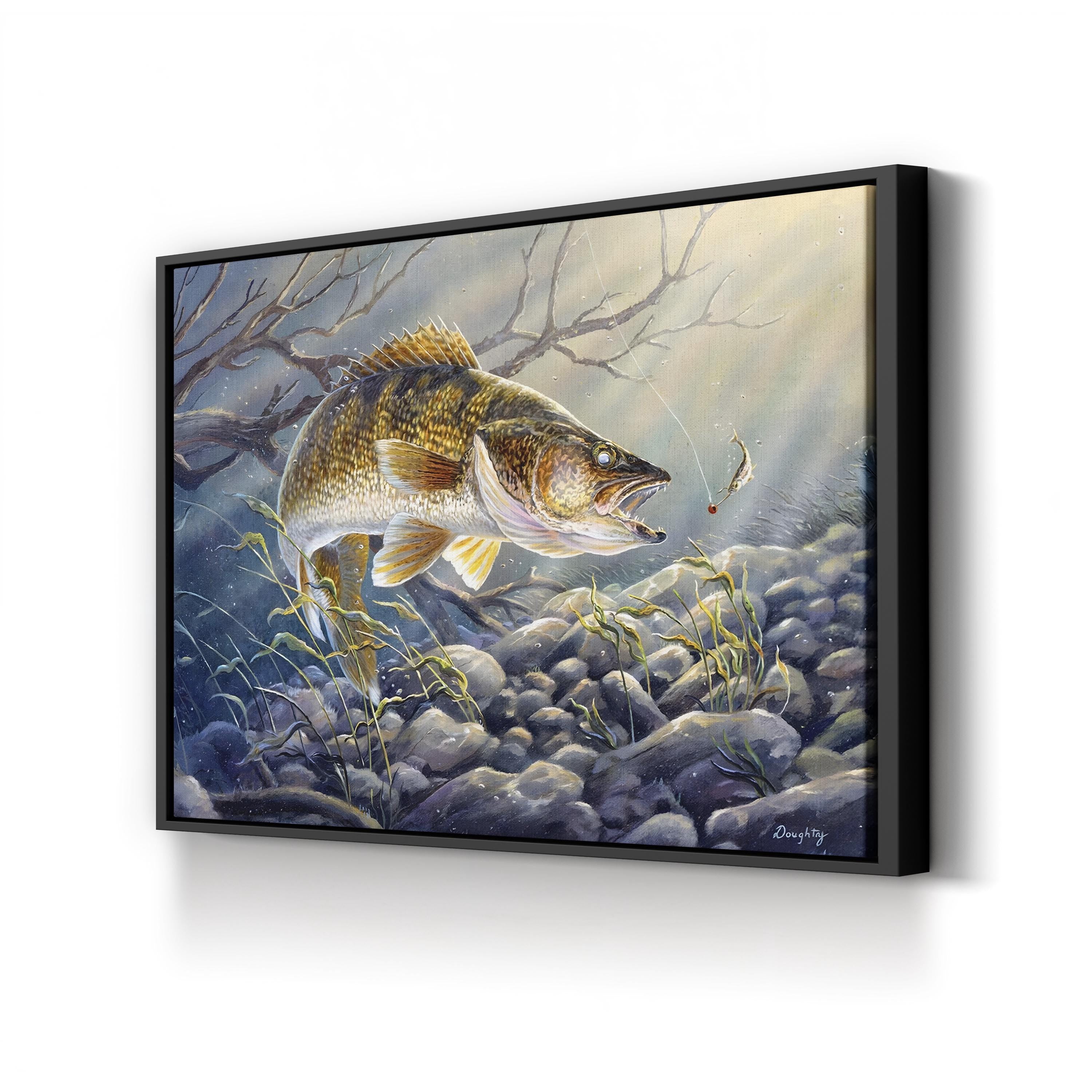 Break Line Walleye – Terry Doughty Wall Art | Wildlife Canvas Print