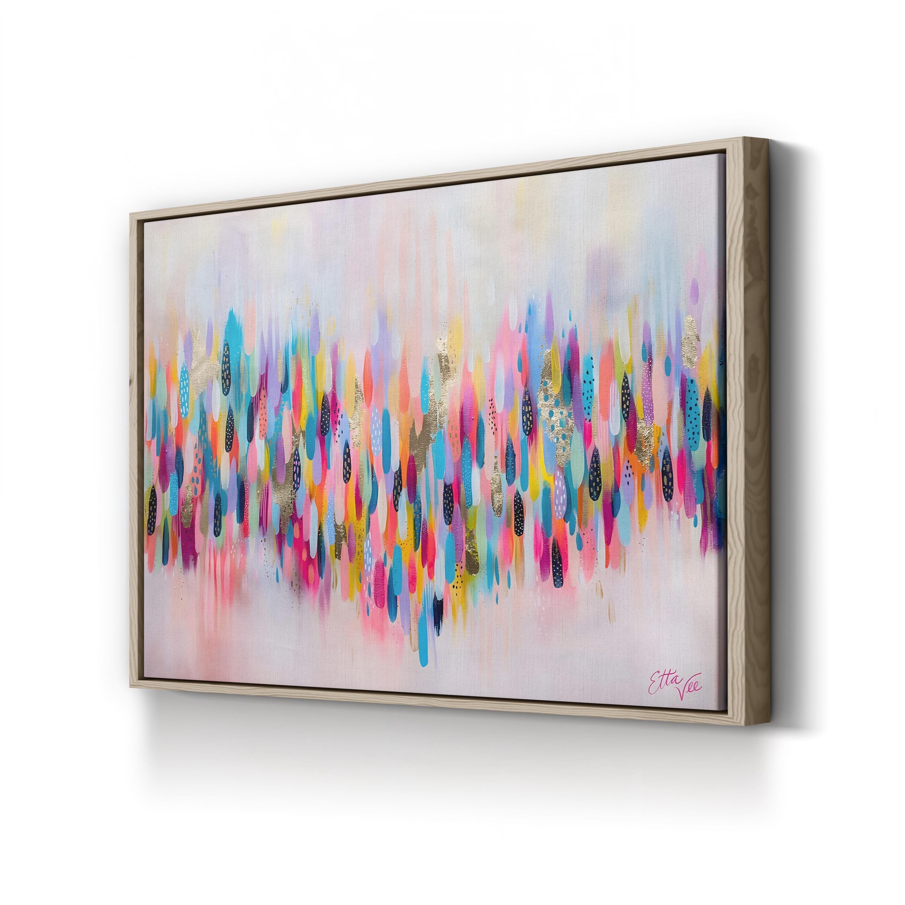 Brushstroke 109 Wall Art by EttaVee Art | Contemporary Colorful Abstract Canvas