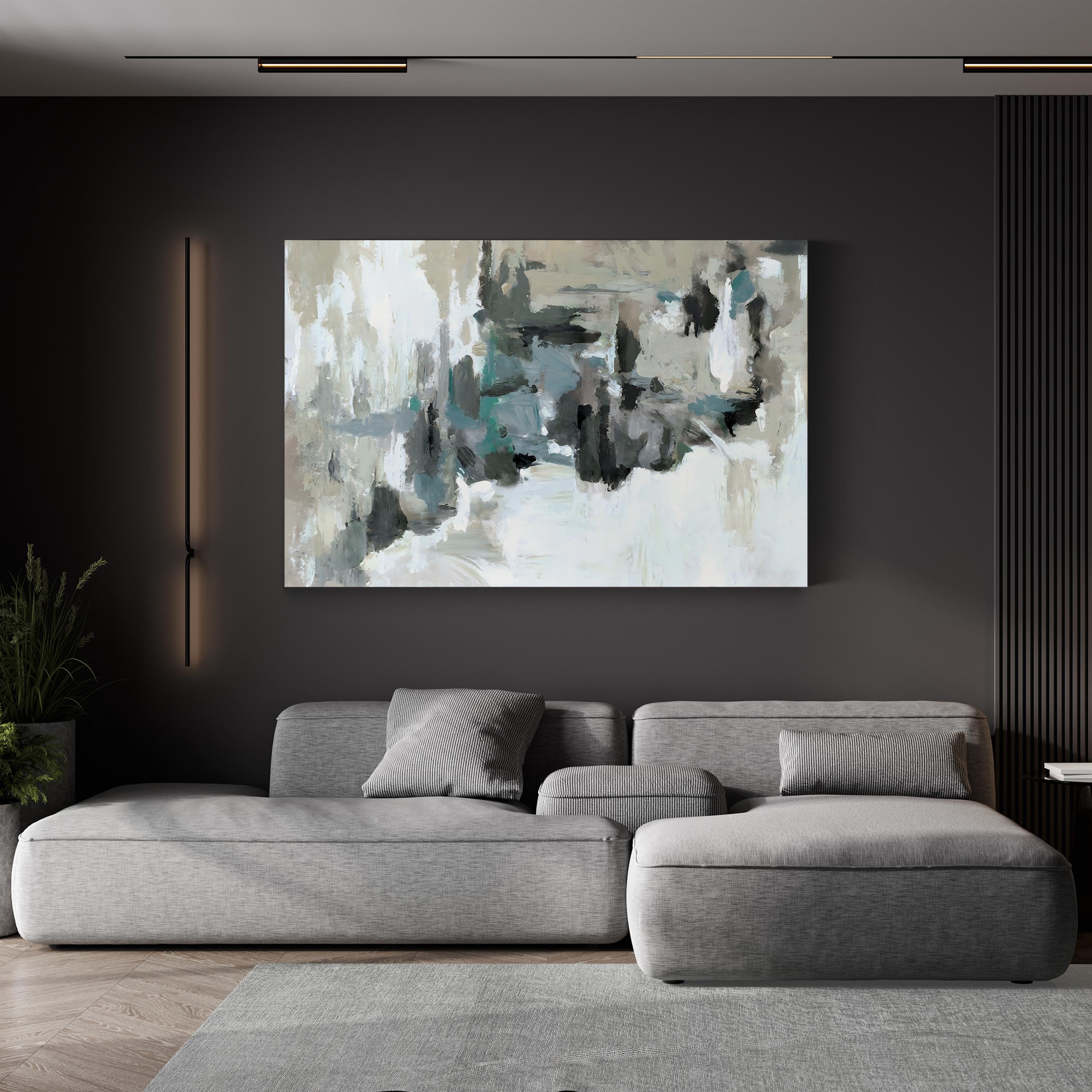 Calm Before the Storm Wall Art by Circle Art Group – Abstract Ocean Seascape Canvas Print