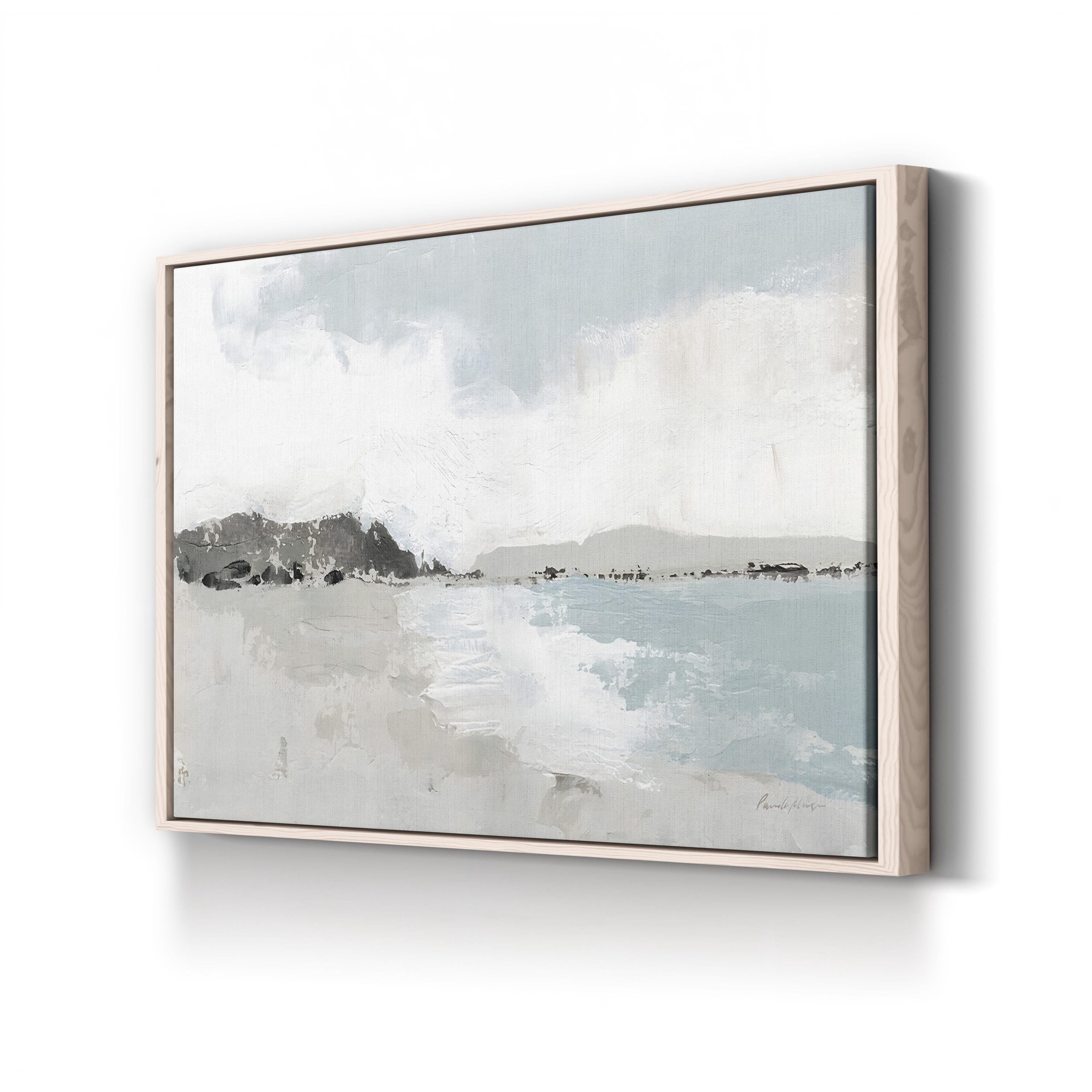 Calm Water Neutral Wall Art by Pamela Munger – Minimalist Watercolor Coastal Canvas Print