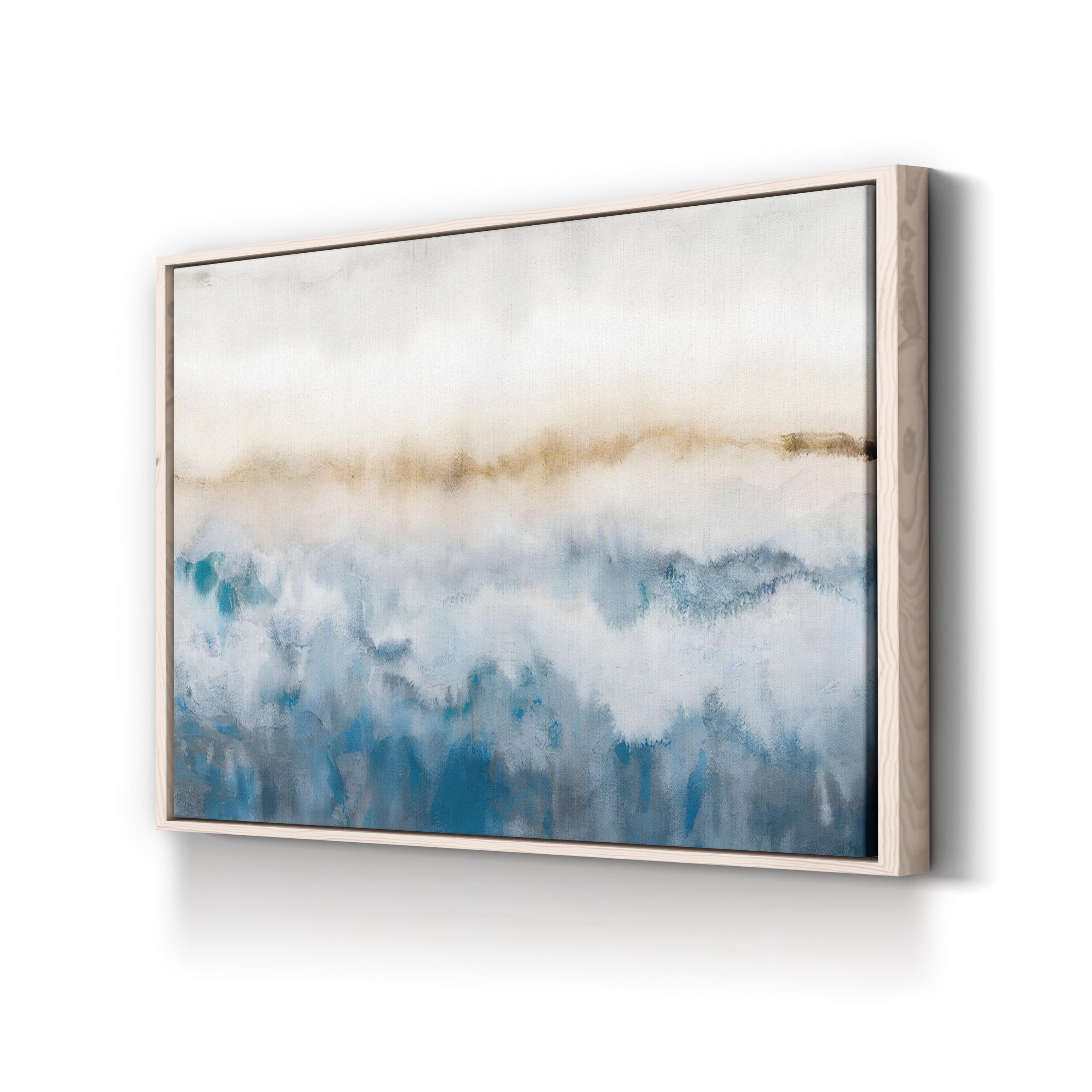 Calm Wave Wall Art by J. Hazel – Contemporary Abstract Ocean Painting Print