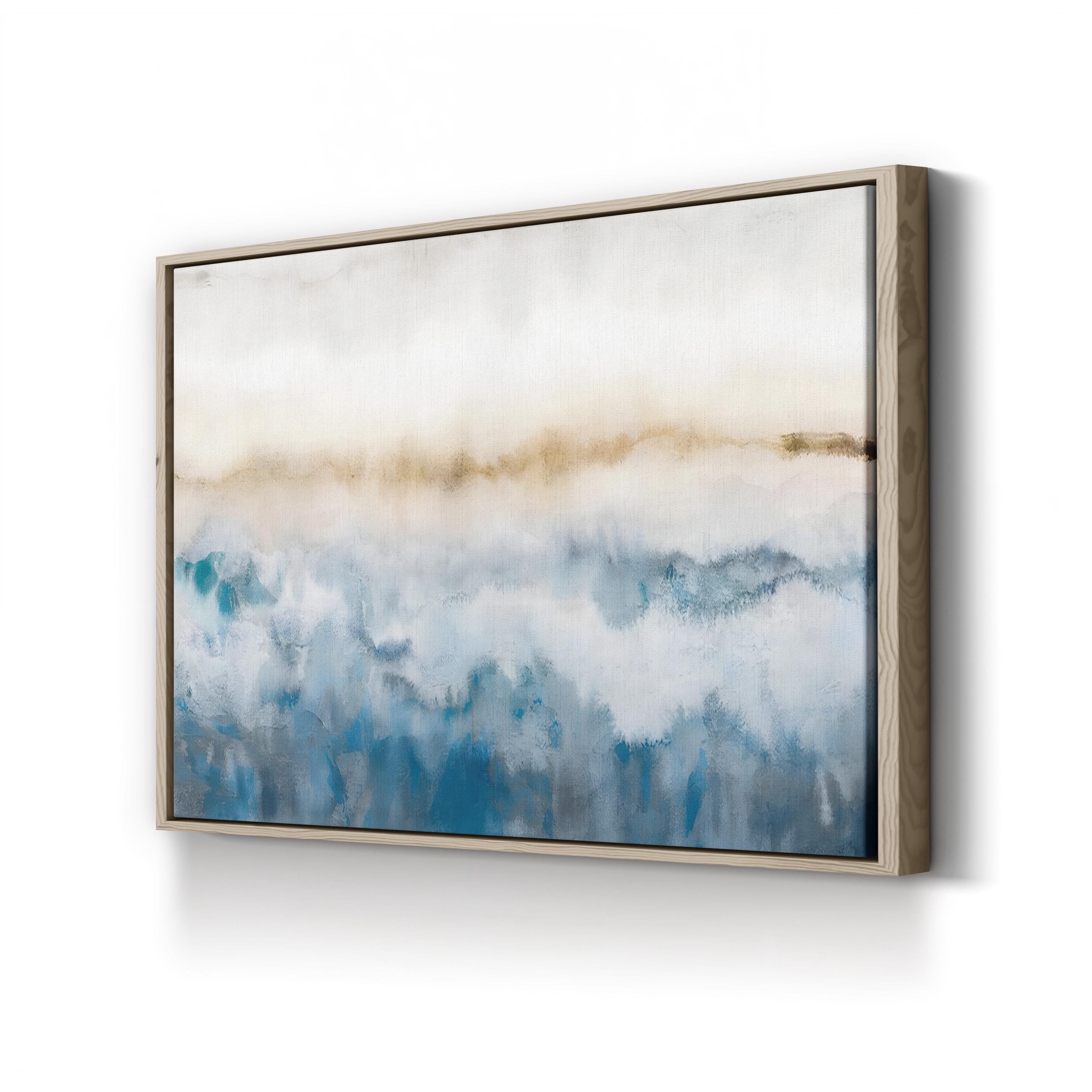 Calm Wave Wall Art by J. Hazel – Contemporary Abstract Ocean Painting Print