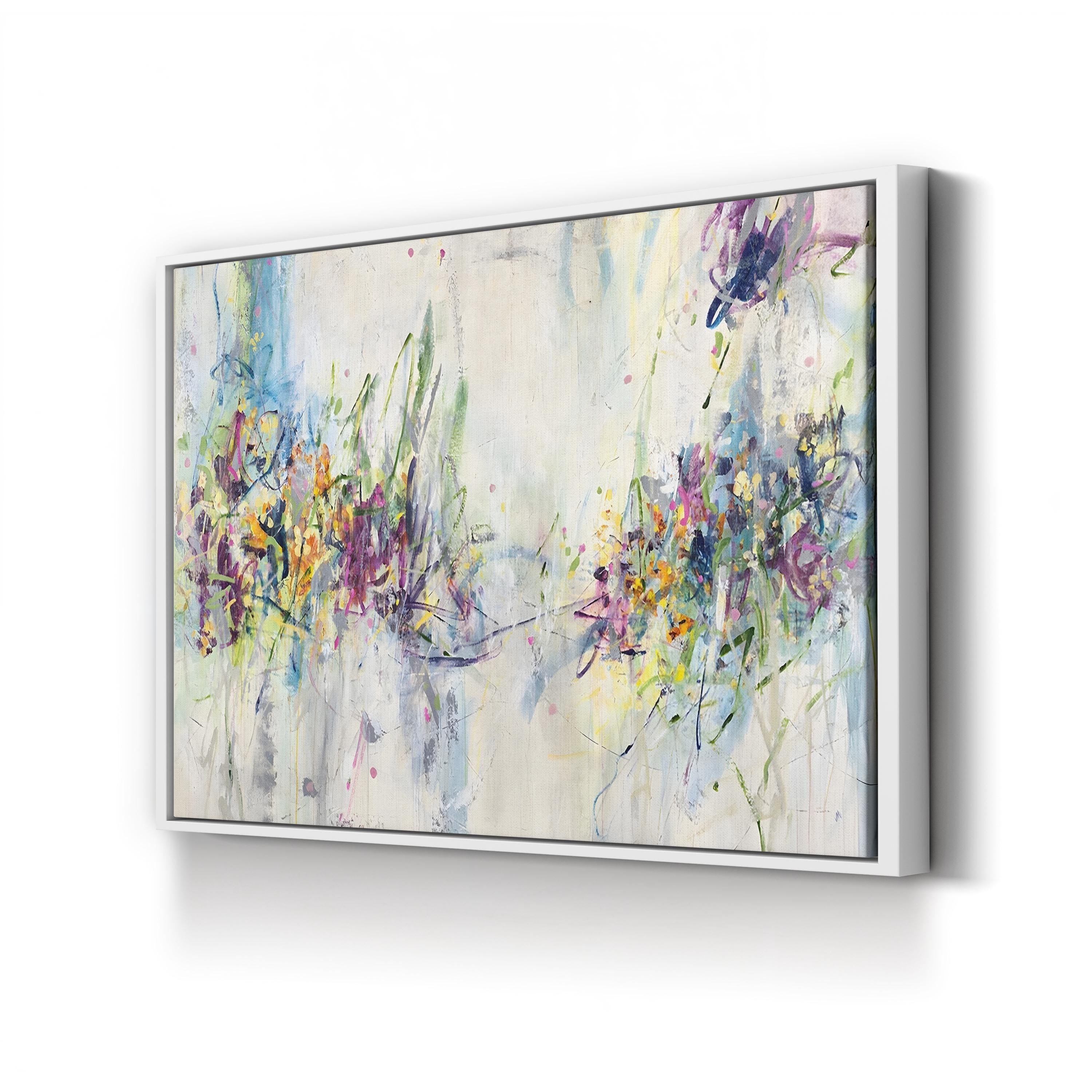 Chamomile Cocktail Wall Art by Jodi Maas – Contemporary Abstract Floral Canvas