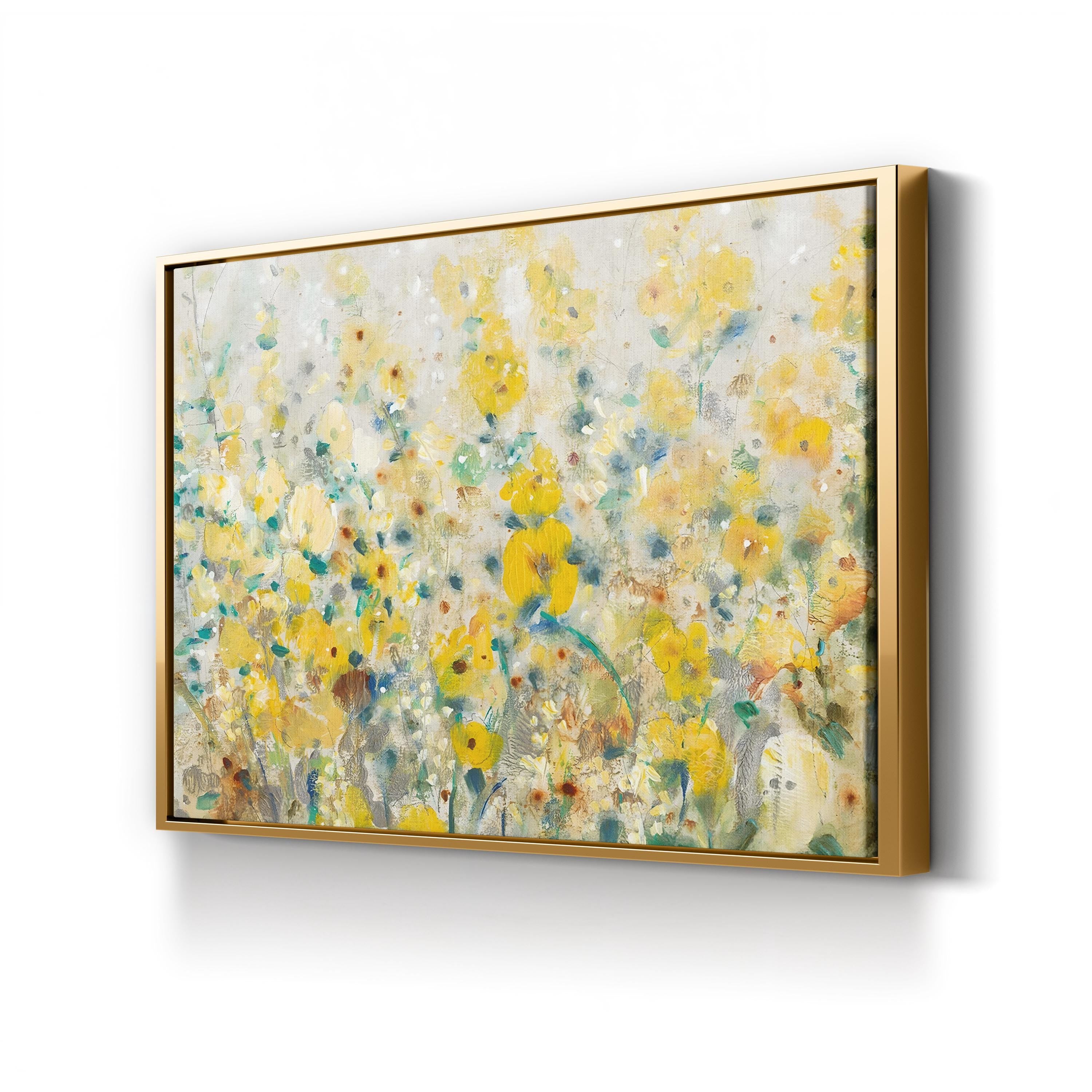 Cheerful Garden II Wall Art by Tim O’Toole – Contemporary Floral Canvas Print