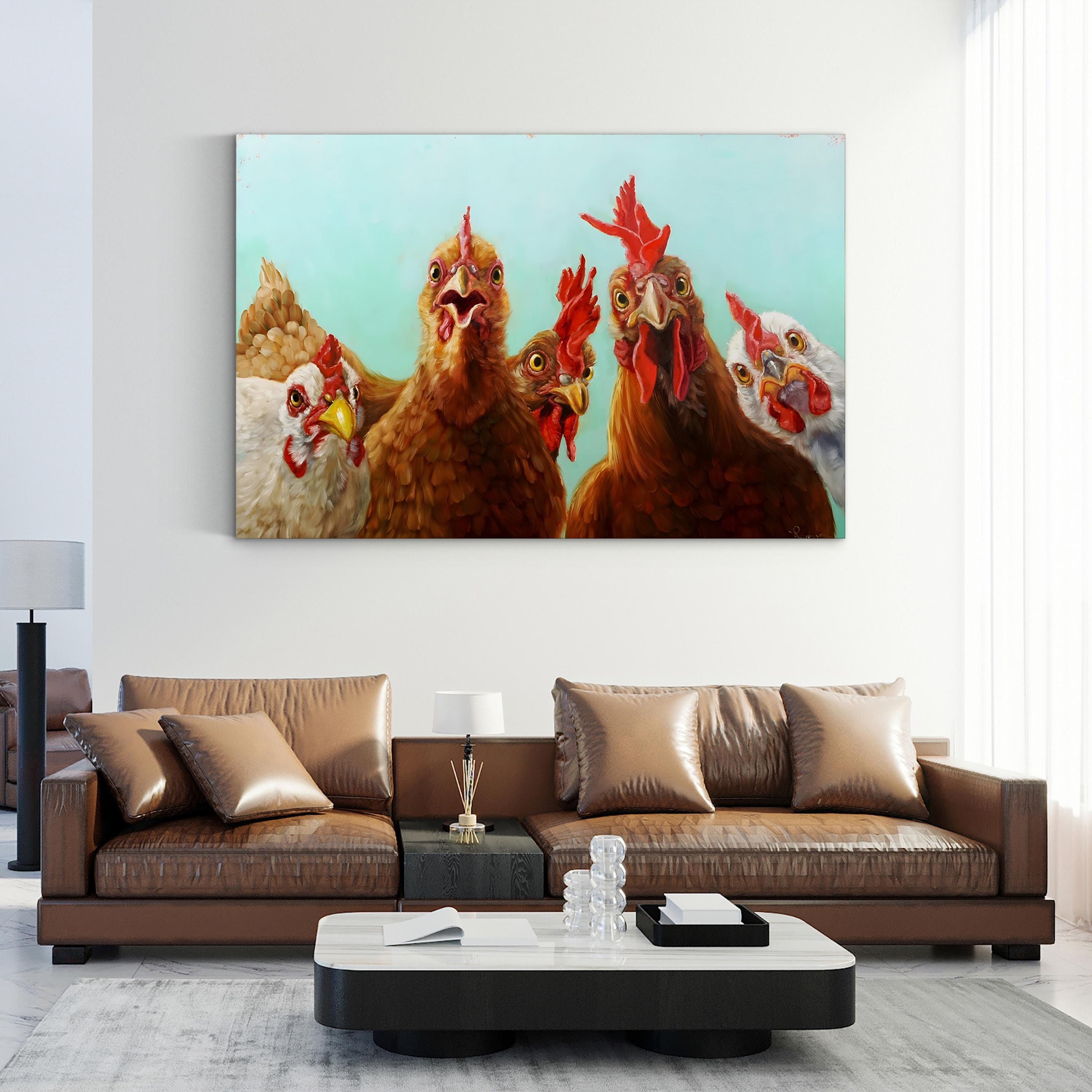 Chicken for Dinner Wall Art by Lucia Heffernan