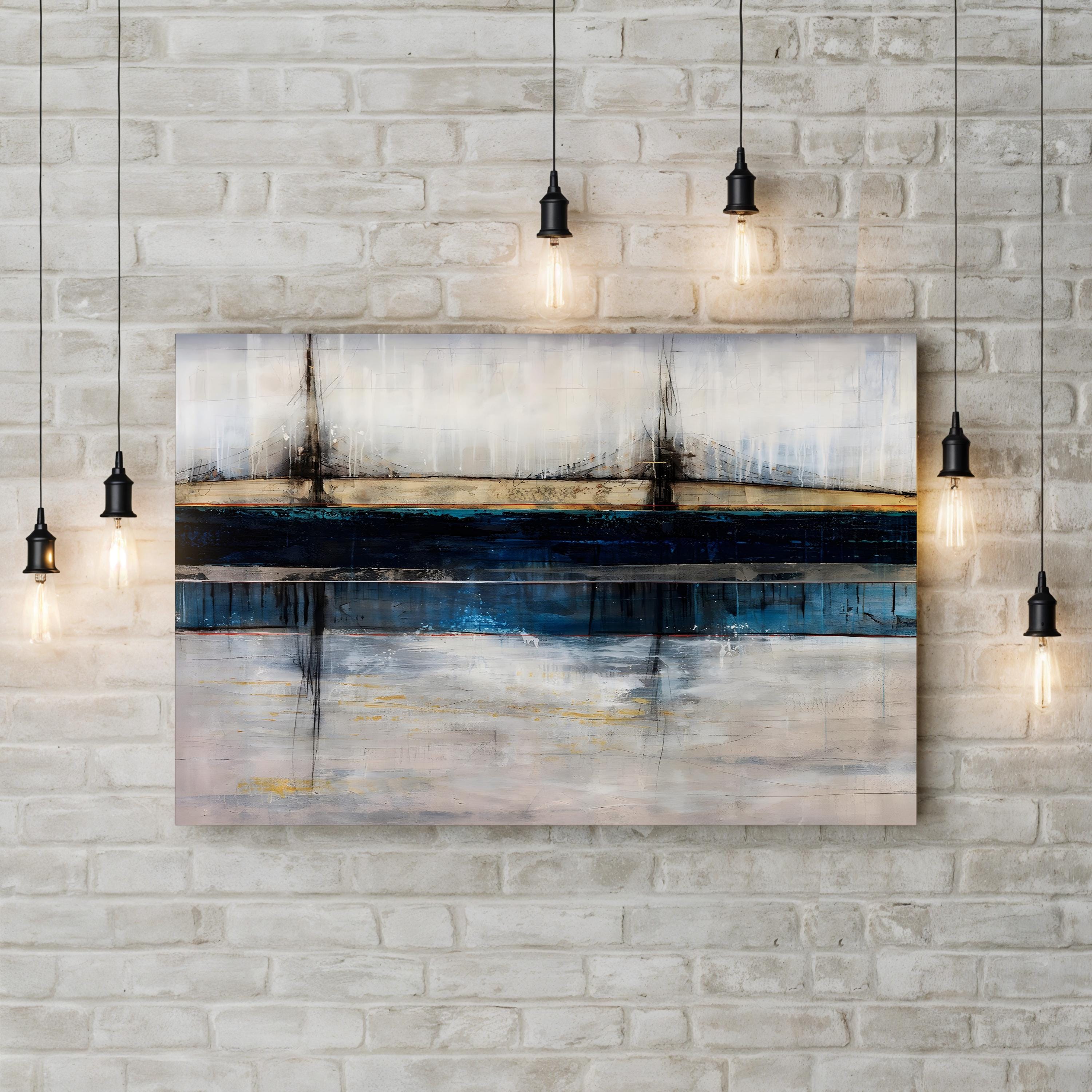City Blue Wall Art by Joshua Schicker