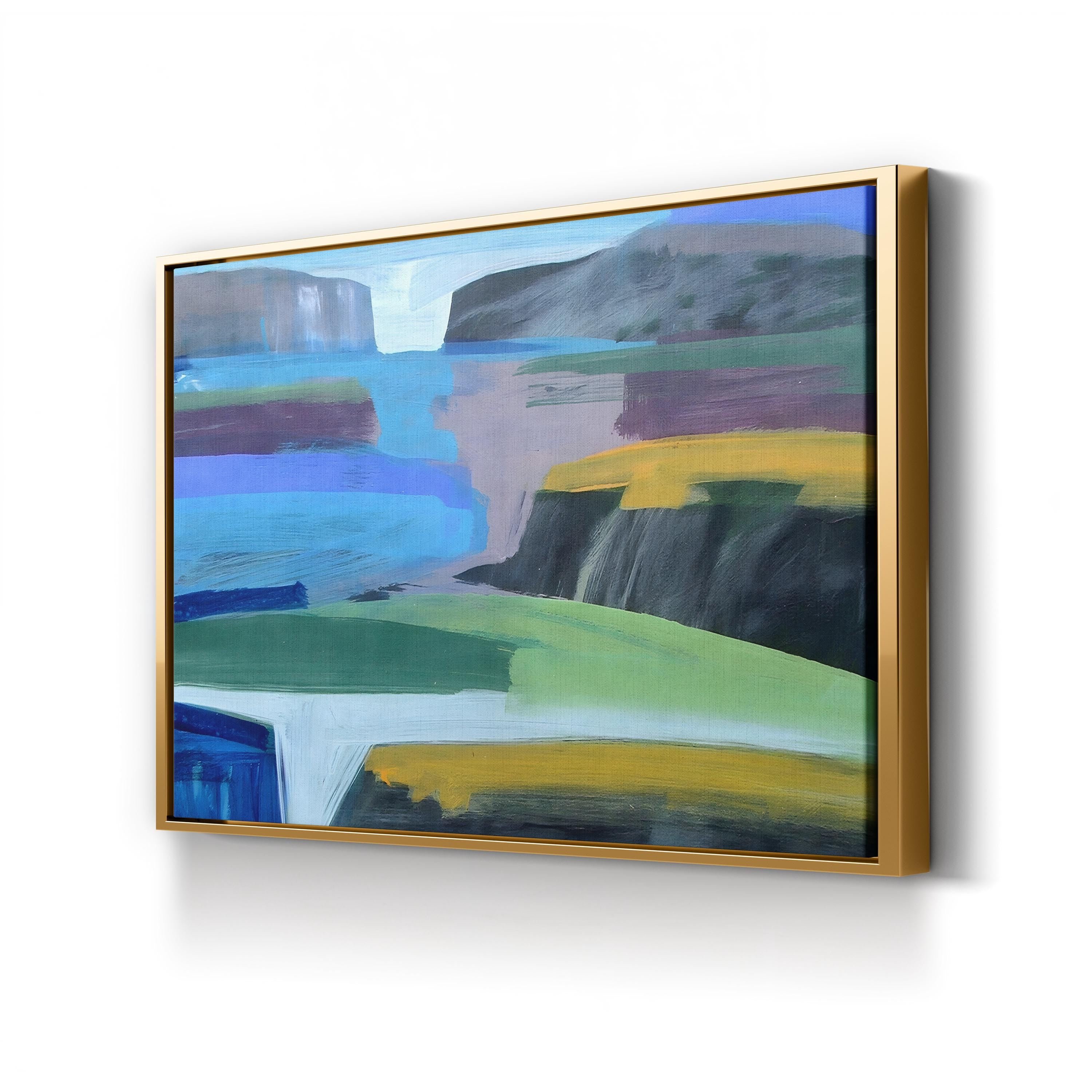 Coast Wall Art by Paul Powis | Contemporary Coastal Abstract Landscape Canvas Print