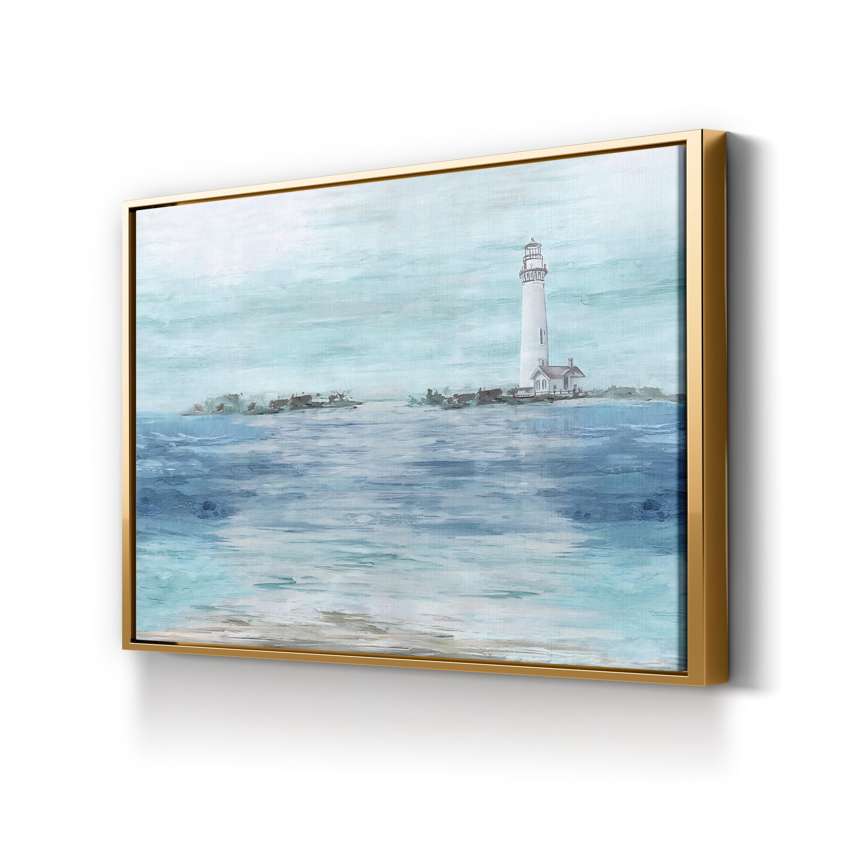 Coastal Lighthouse | Nautical Ocean Landscape Wall Art by Eva Watts