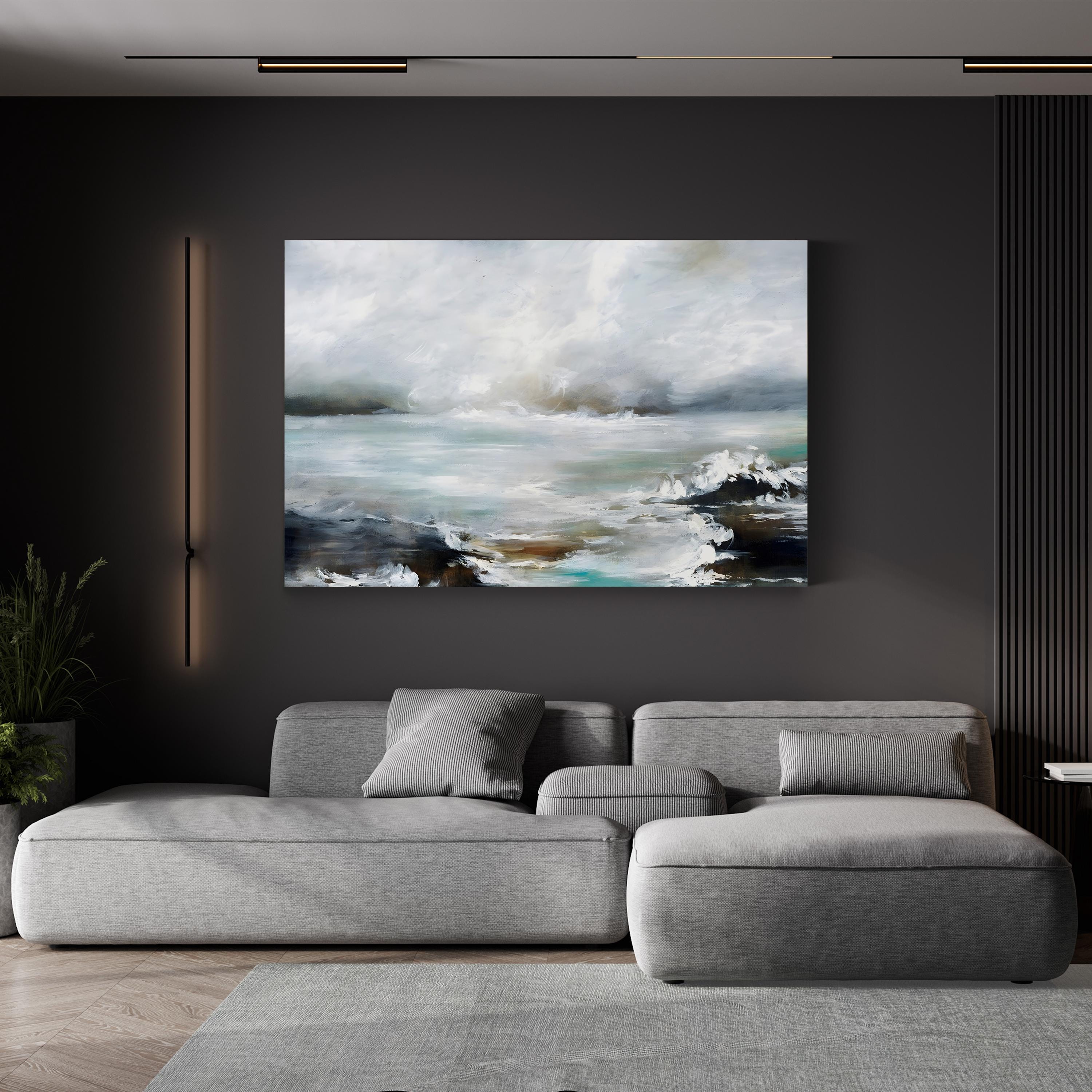 Coastal View III Seascape – Rikki Drotar Wall Art | Contemporary Seascape Canvas Print