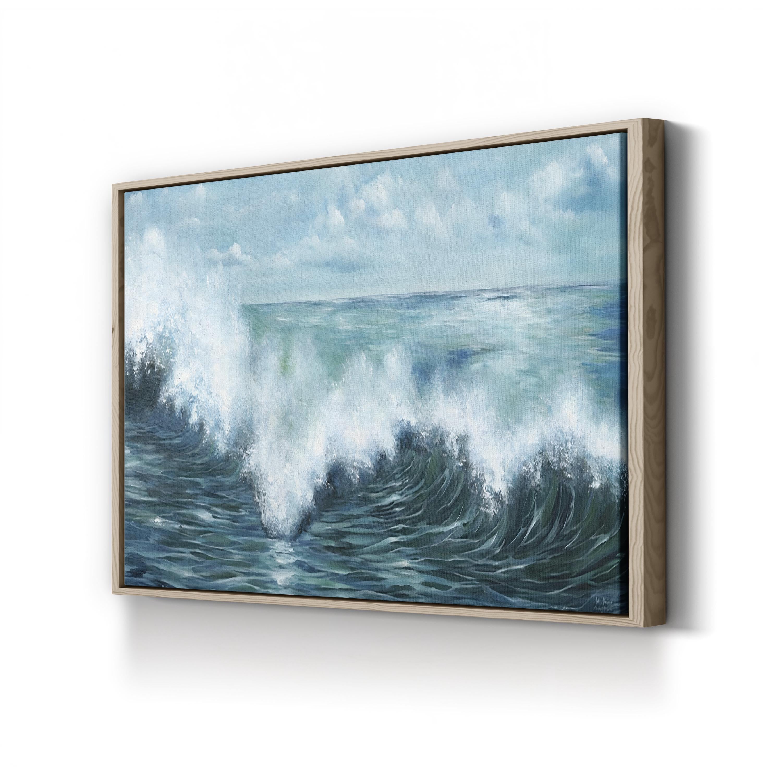 Coastal Waves Contemporary Ocean Wall Art by Art Atelier Alliance