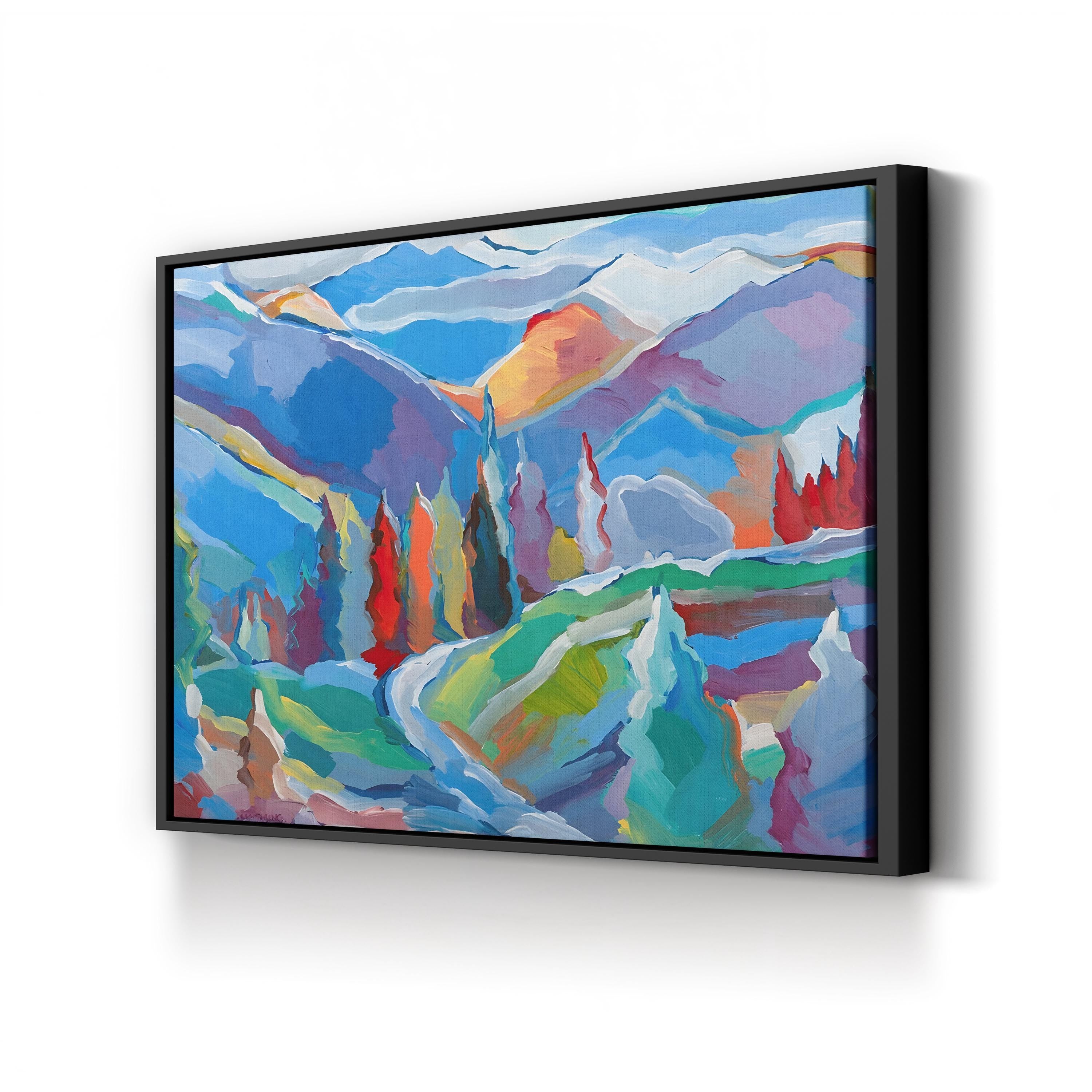 Colorado Composition 5 Wall Art by Hooshang Khorasani – Contemporary Abstract Landscape Painting Print