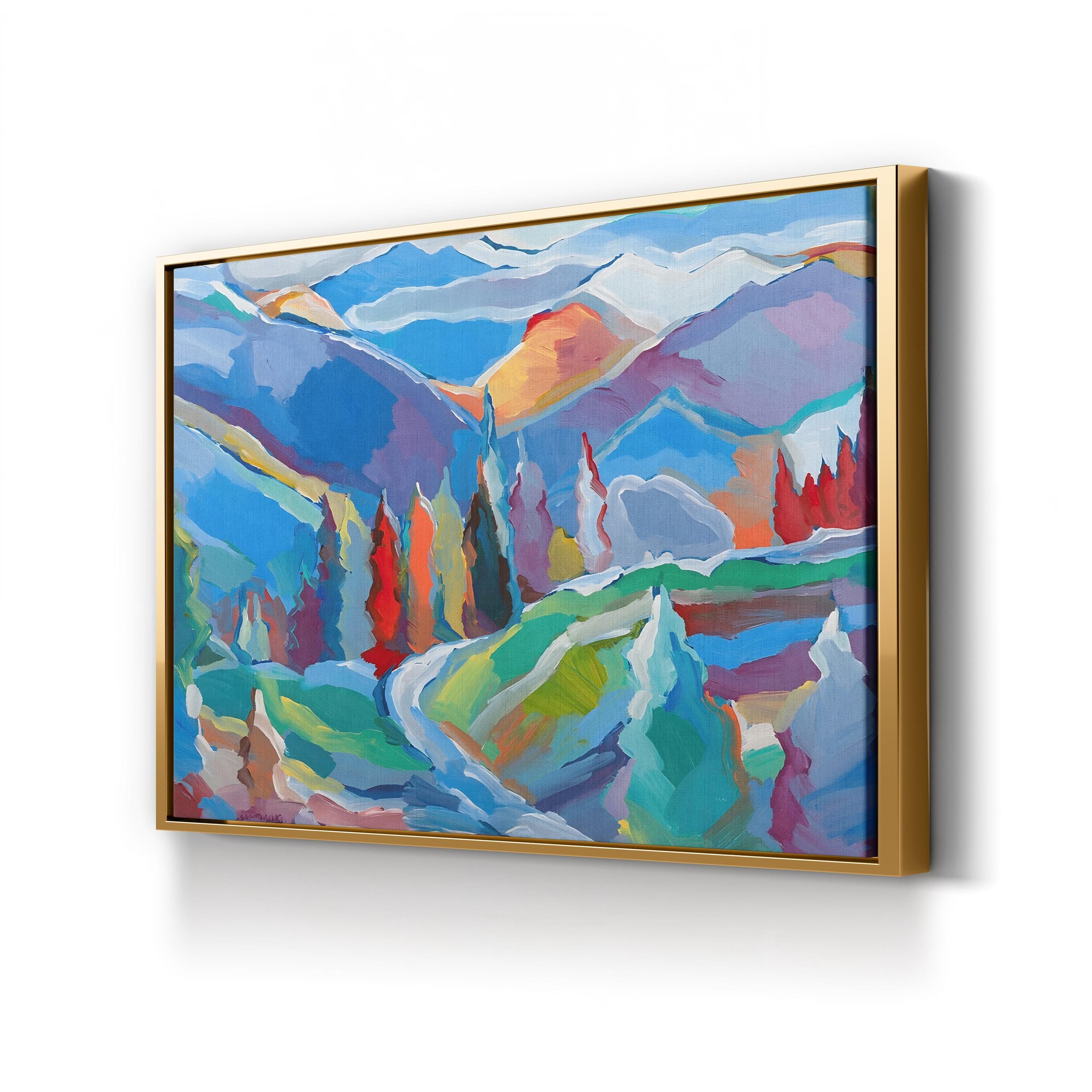 Colorado Composition 5 Wall Art by Hooshang Khorasani – Contemporary Abstract Landscape Painting Print