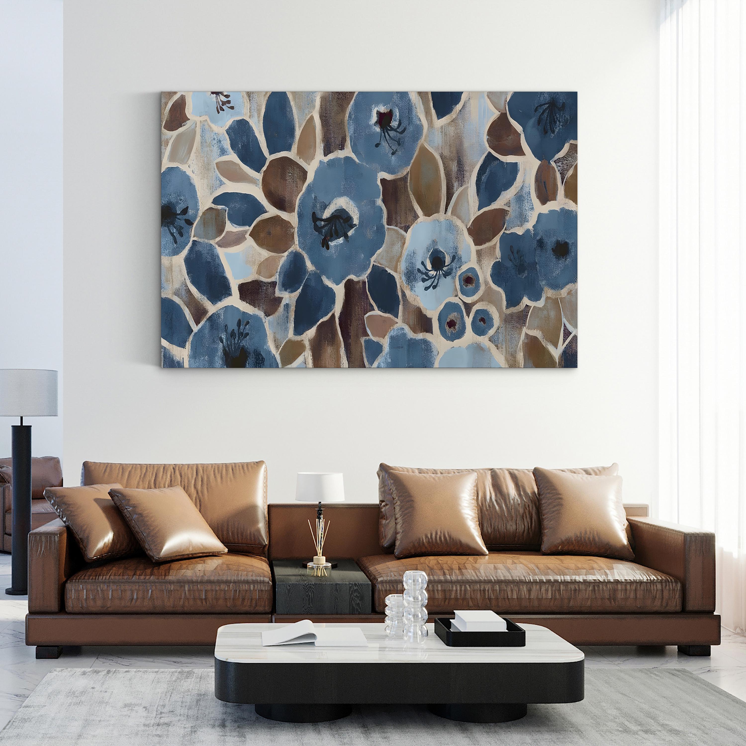 Contemporary Tapestry Blue Wall Art by Silvia Vassileva