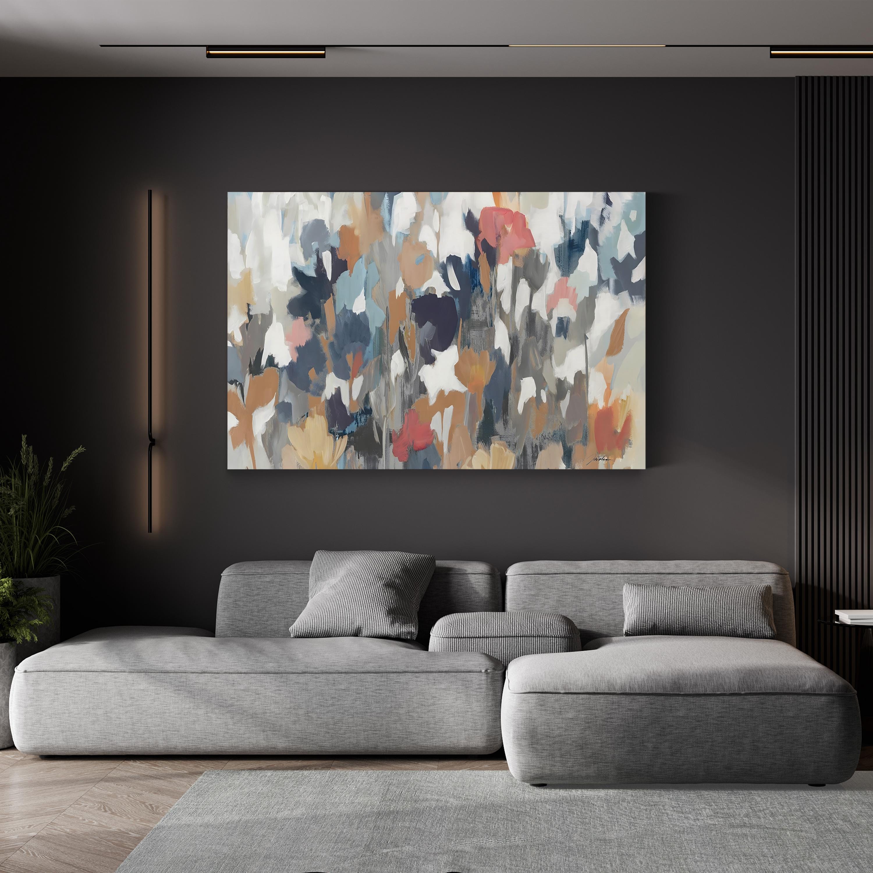 Corner Flower Stand by Liz Jardine canvas print in Gallery Canvas