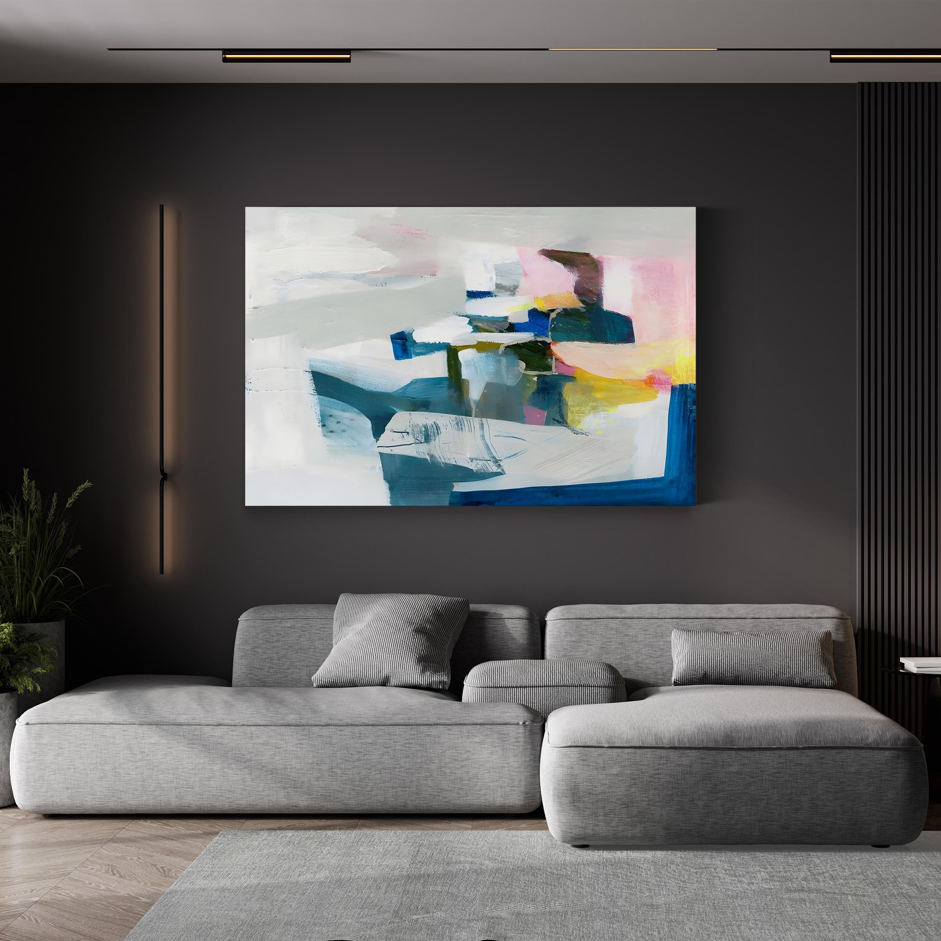 Costa II Wall Art by Victoria Borges – Modern Abstract Coastal Seascape Canvas