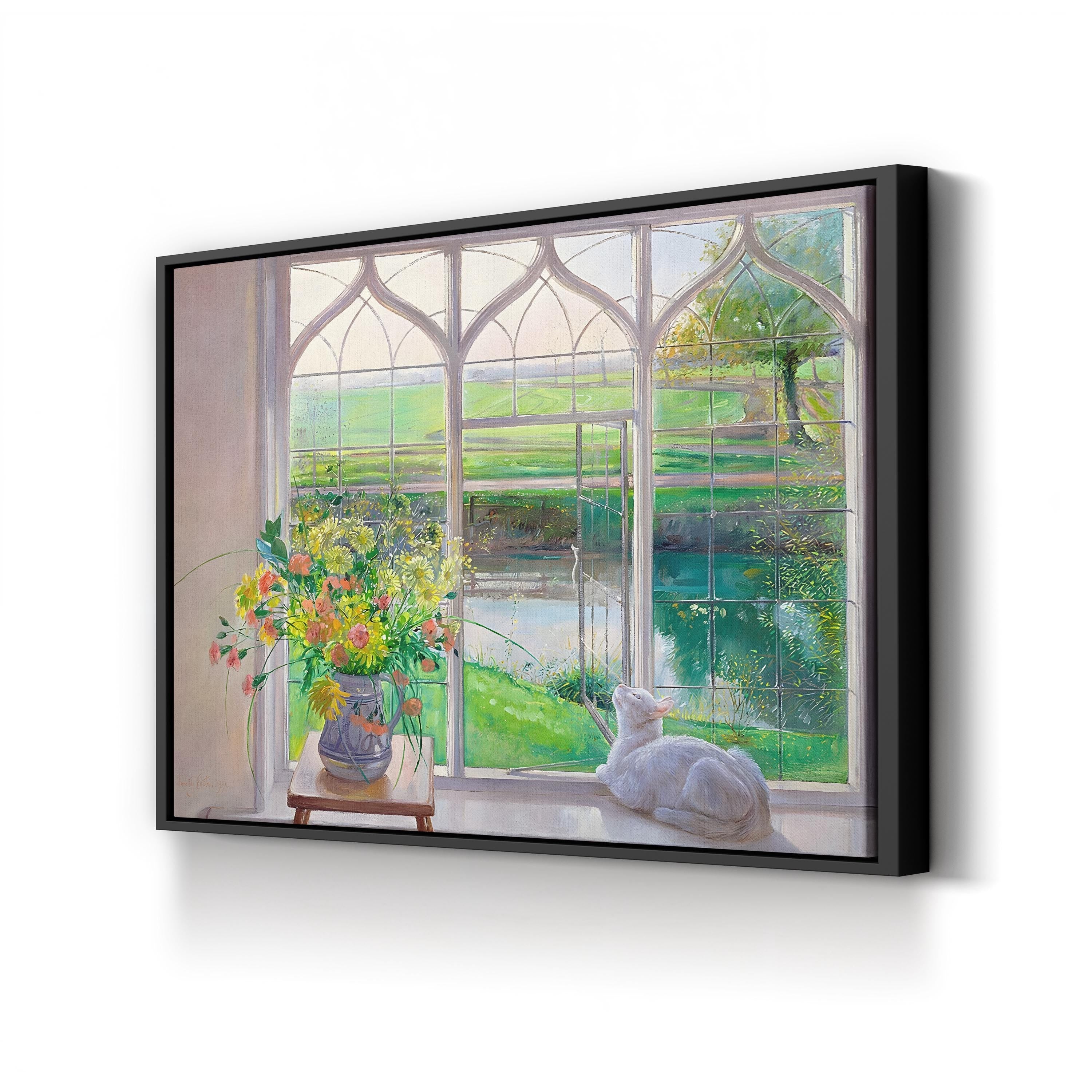 Dawn Breeze Wall Art | Soft Morning Landscape Canvas by Timothy Easton