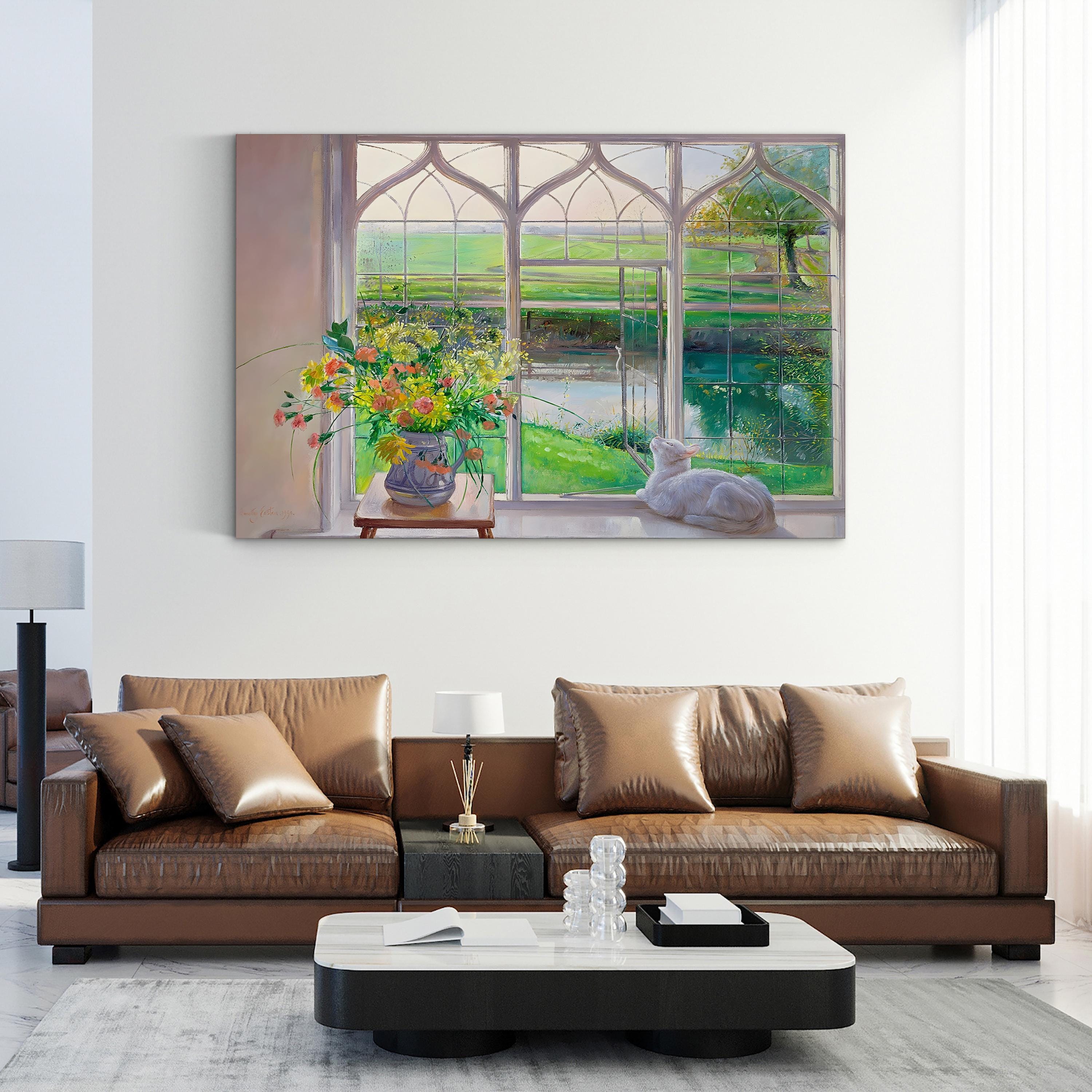 Dawn Breeze Wall Art | Soft Morning Landscape Canvas by Timothy Easton