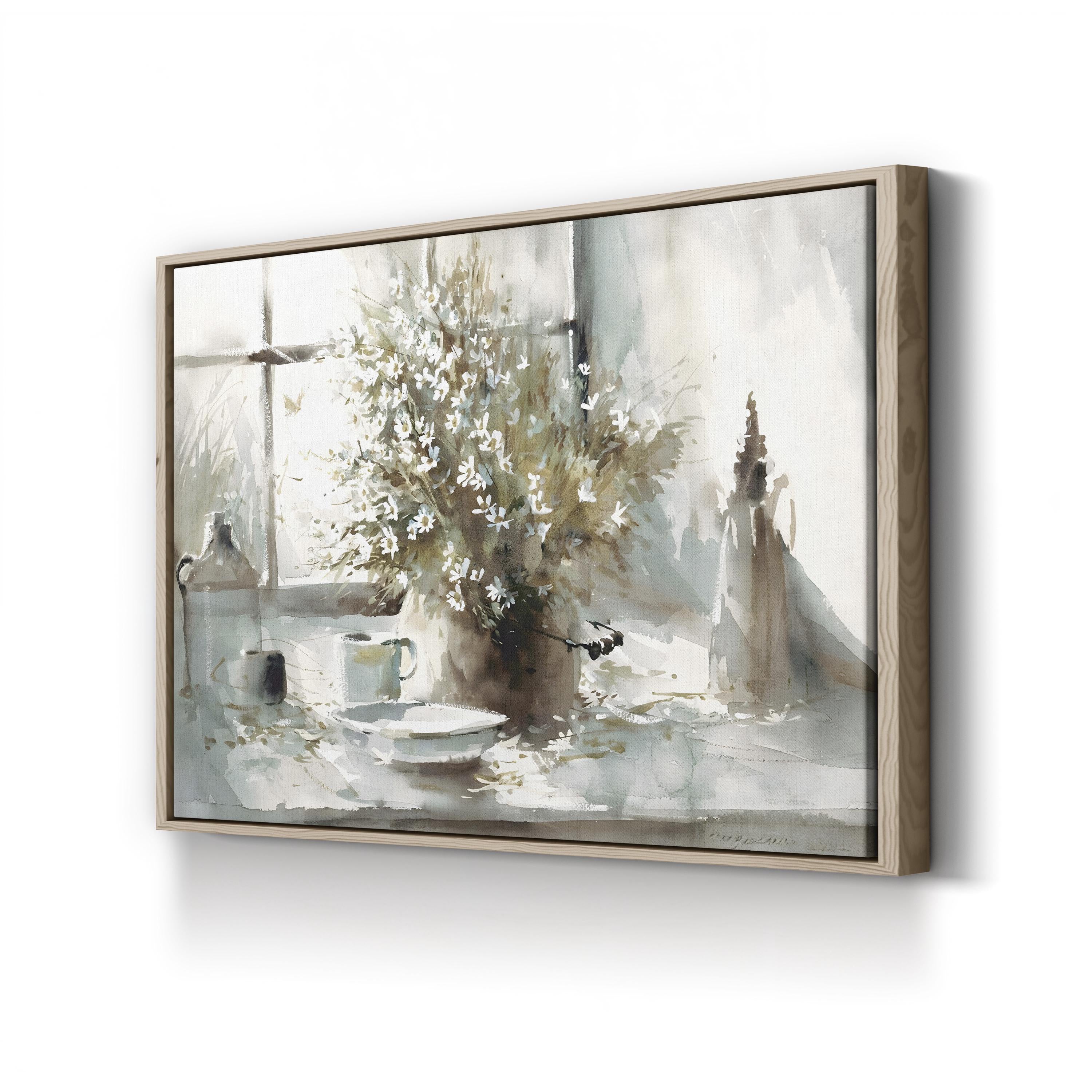 Daisy Still Life Wall Art by George Bjorkland – Elegant Floral Interior Canvas