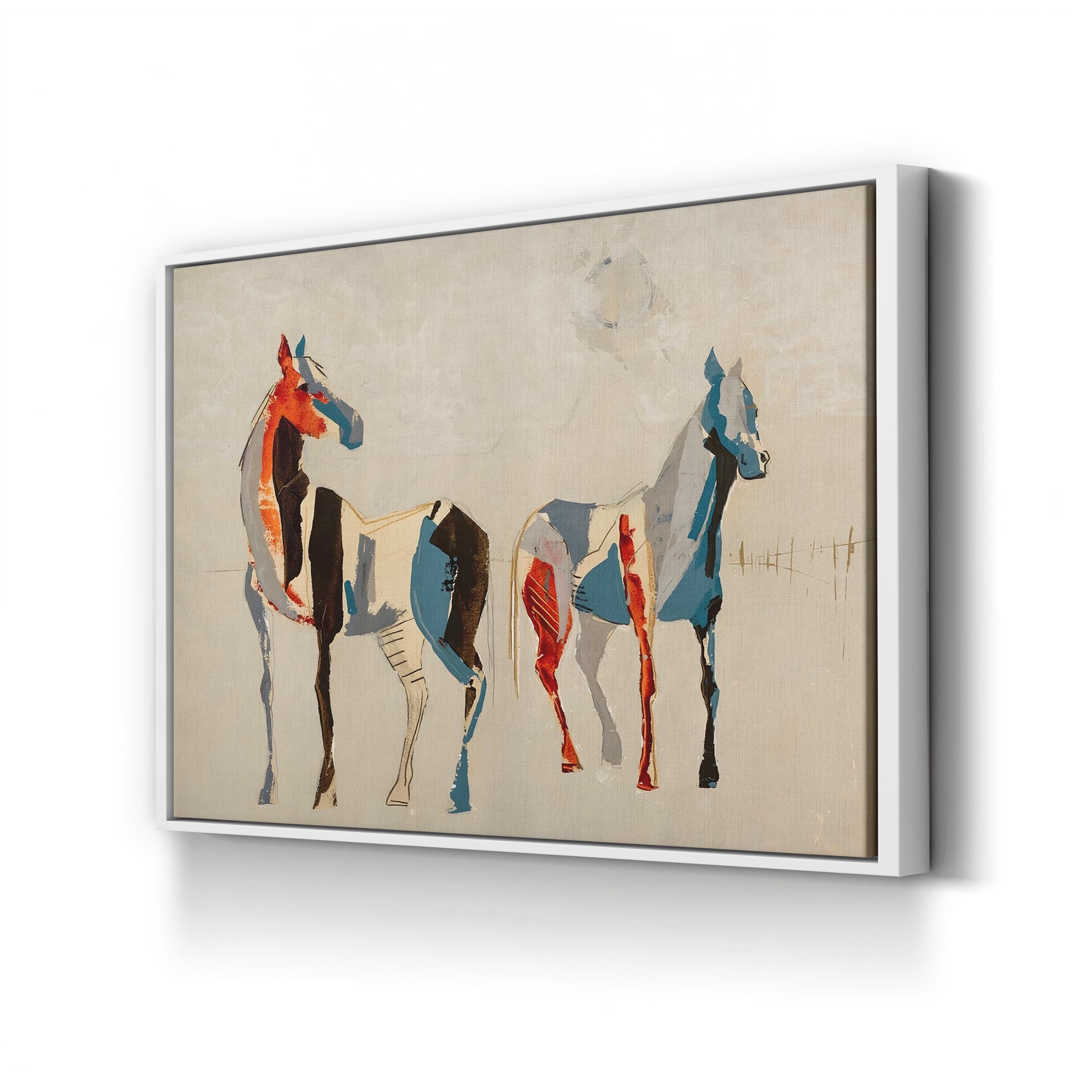 Desert Horses II Wall Art – Modern Western Horse Landscape by Milton Coppo