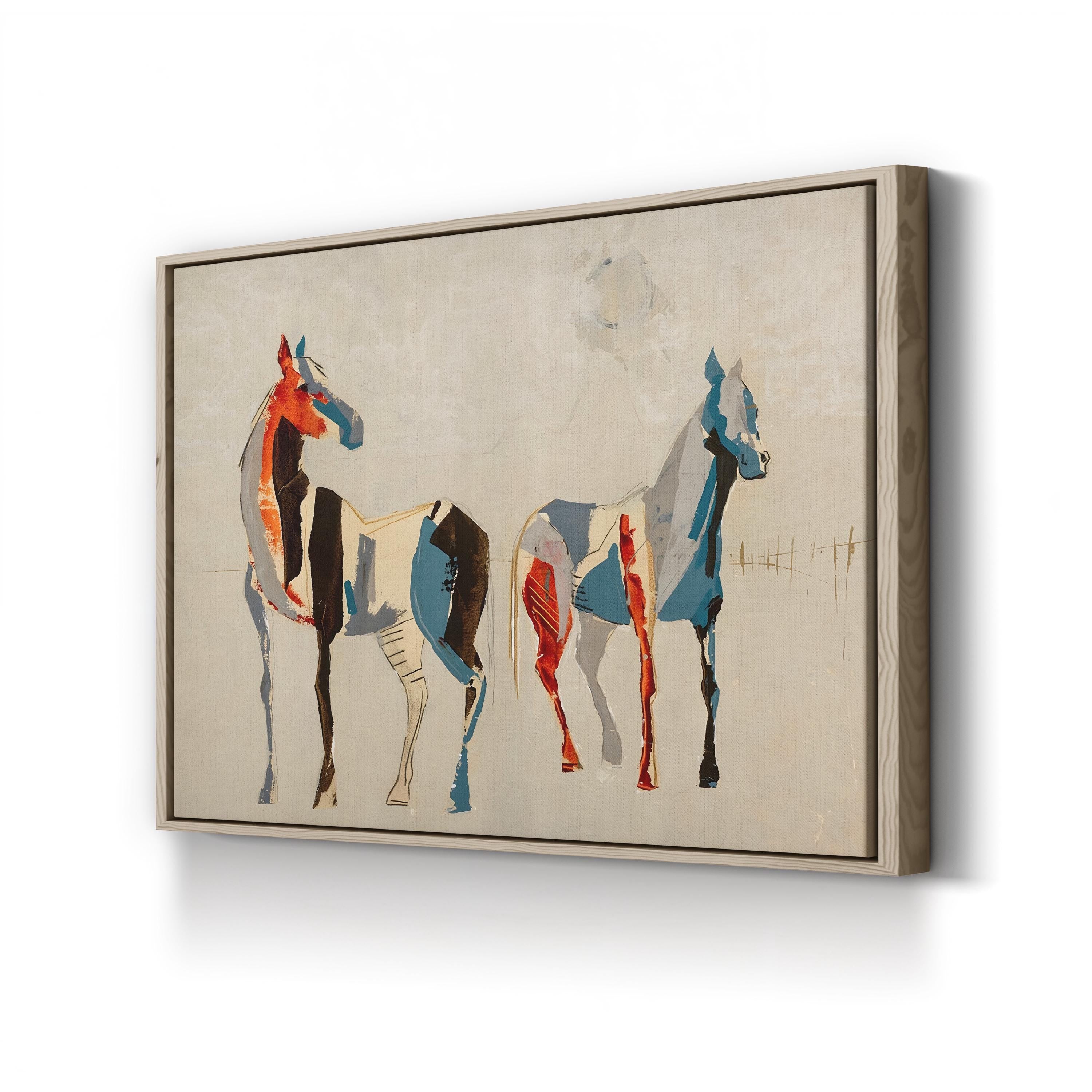 Desert Horses II Wall Art – Modern Western Horse Landscape by Milton Coppo