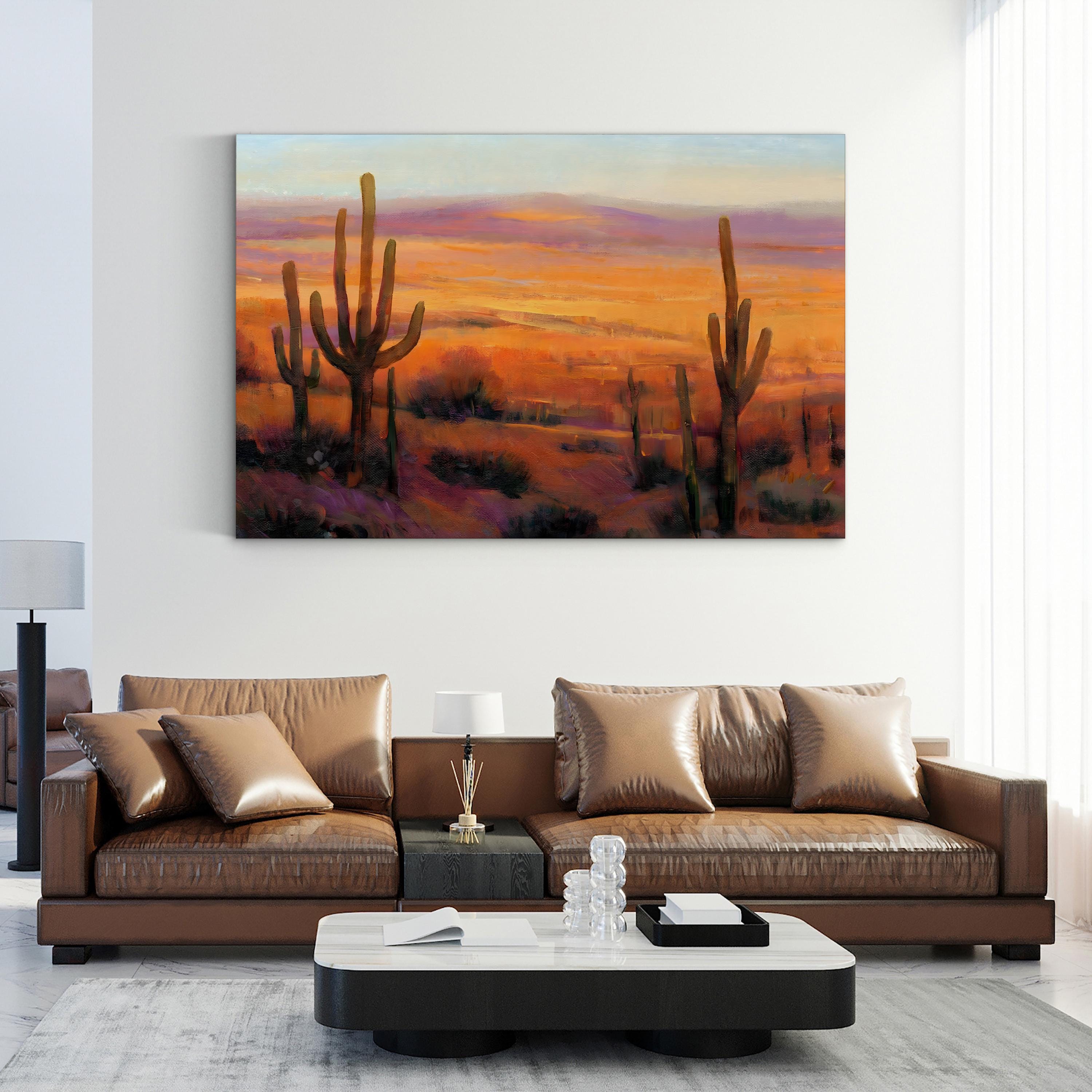 Desert Light II Wall Art – Southwestern Desert Landscape with Cacti by Tim O’Toole