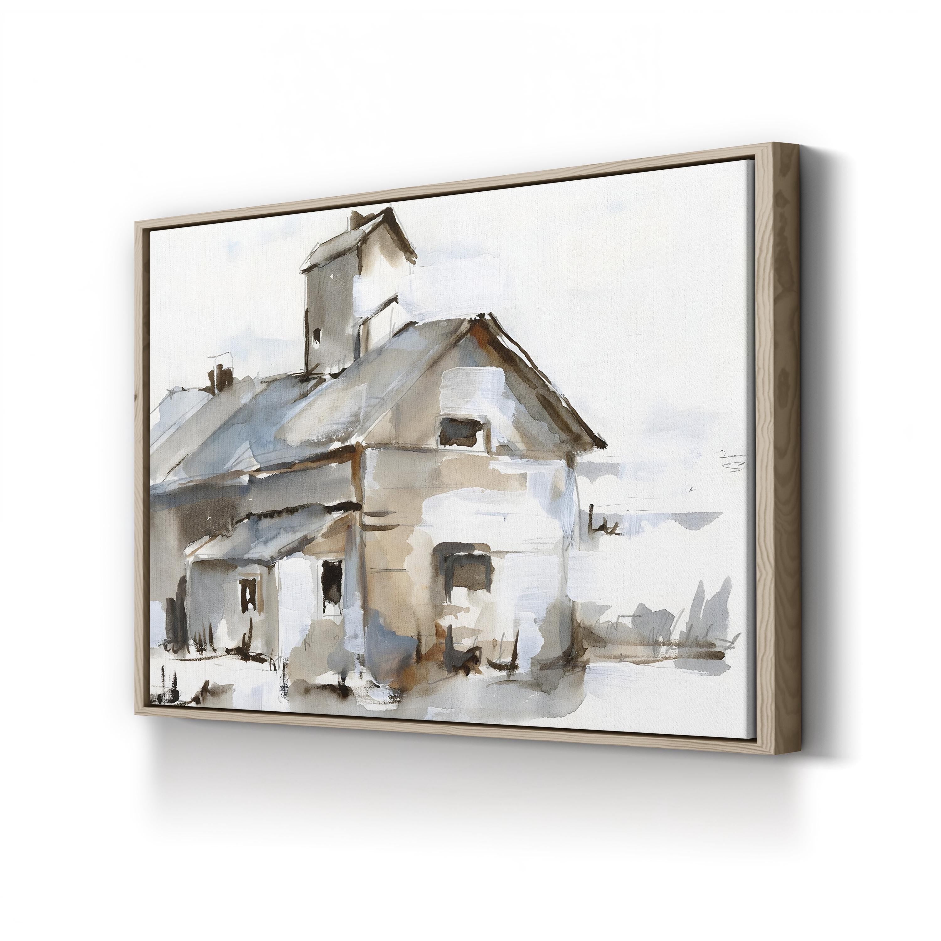 Dilapidated Barn II Wall Art by Ethan Harper – Rustic Farmhouse Landscape Canvas