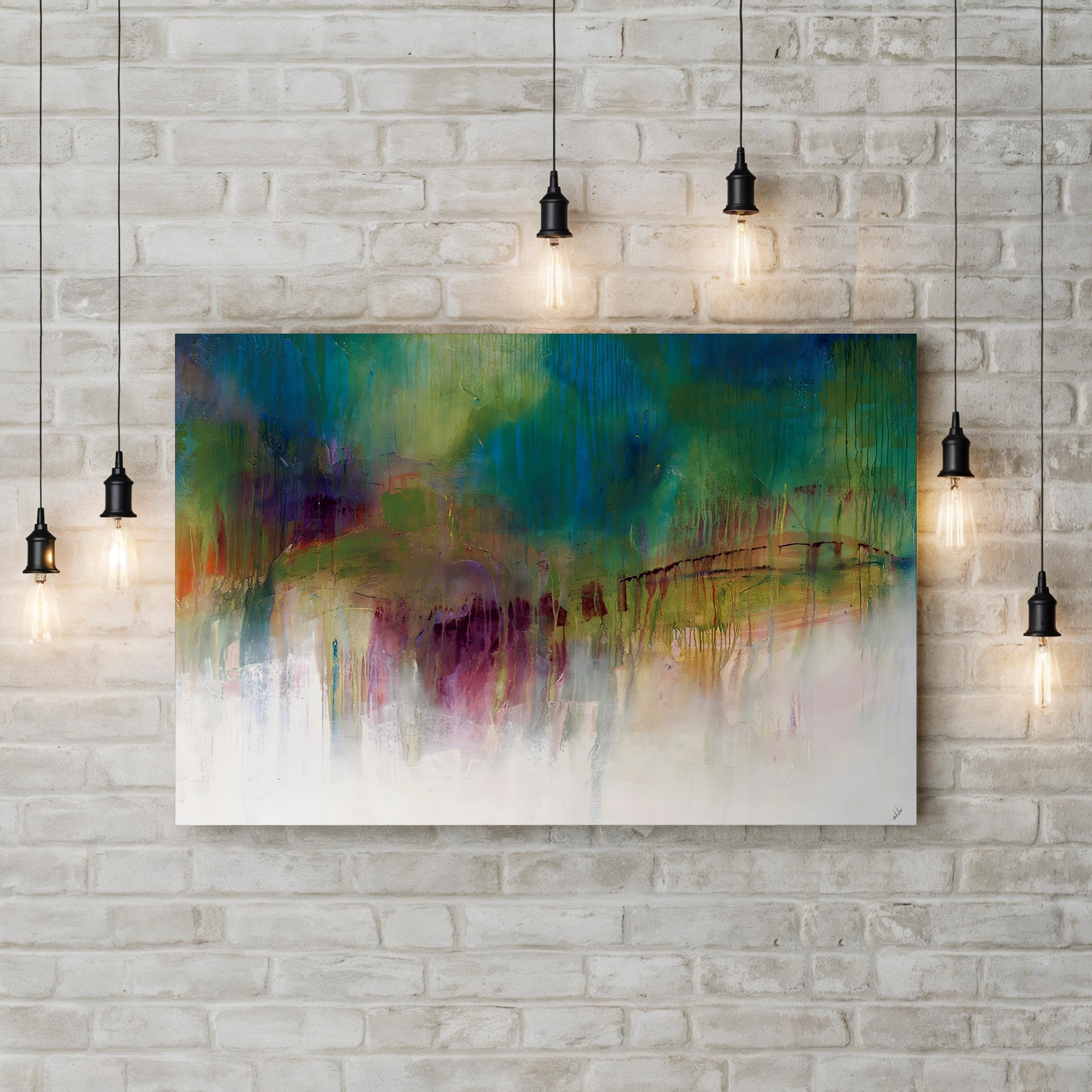 Efflorence Spring Wall Art by Joshua Schicker – Abstract Floral Canvas Print