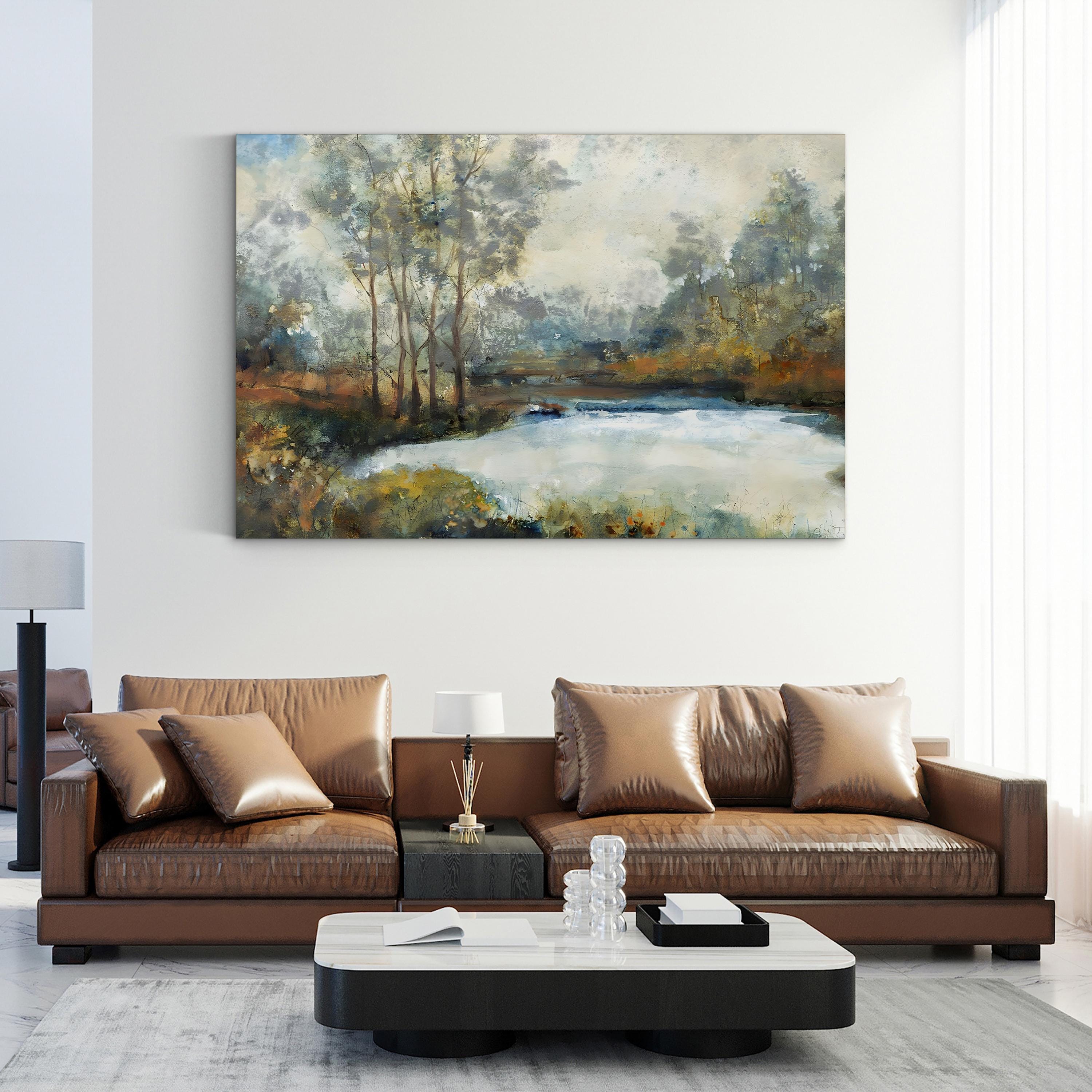 Ethereal Light I Abstract Canvas Art Print – Soft Neutral Modern Wall Decor