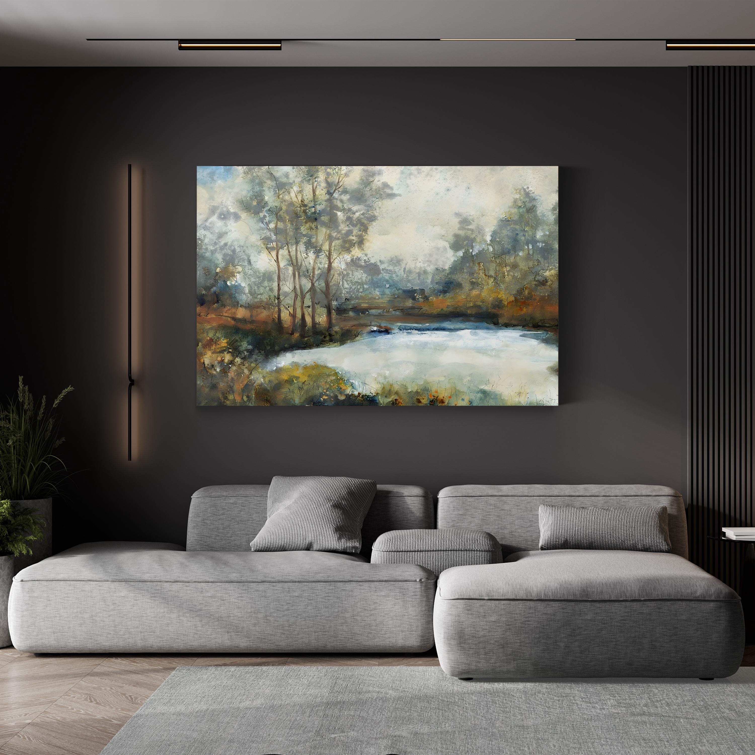 Ethereal Light I Abstract Canvas Art Print – Soft Neutral Modern Wall Decor