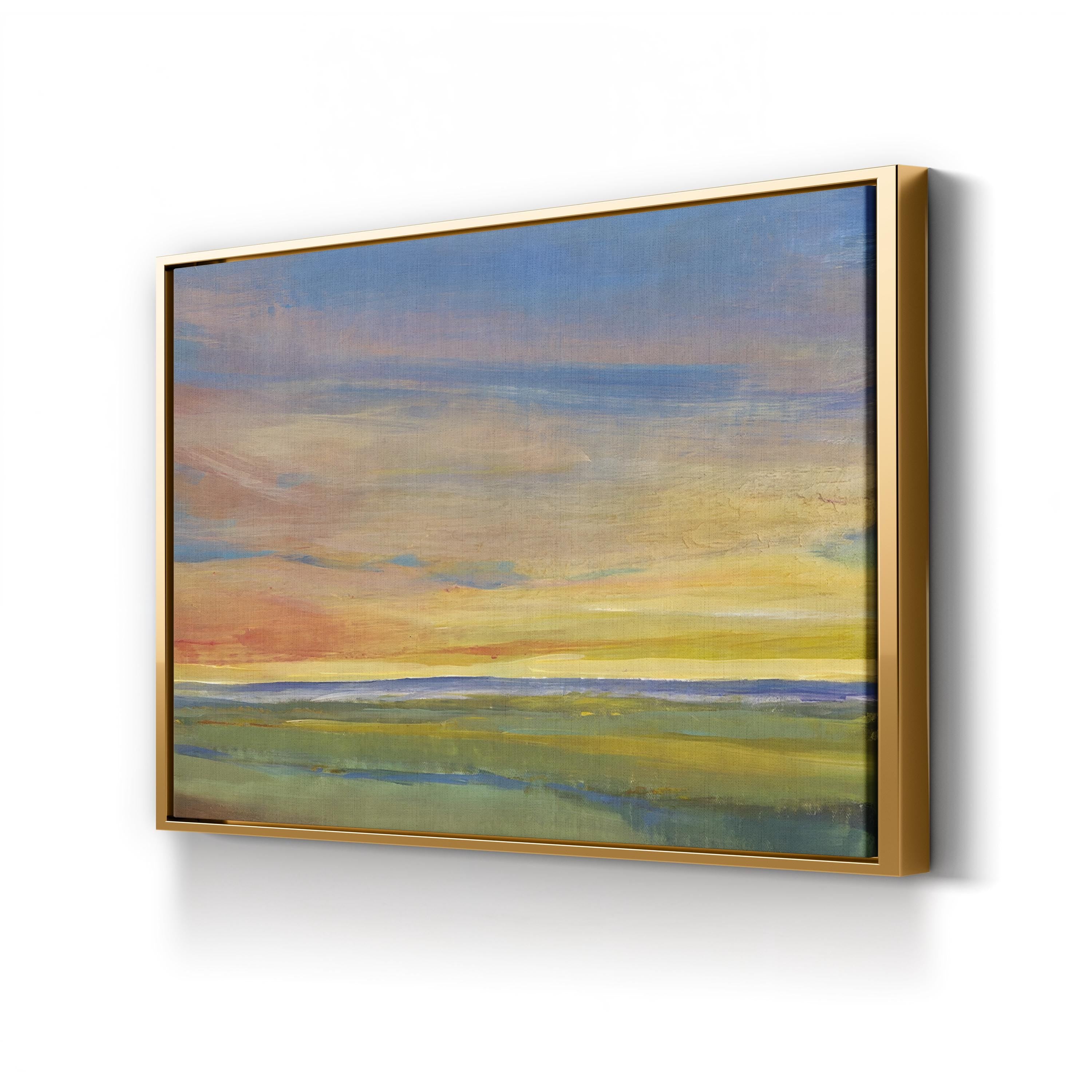 Fading Light I Abstract Canvas Wall Art – Minimalist Sunset Landscape by Tim O’Toole