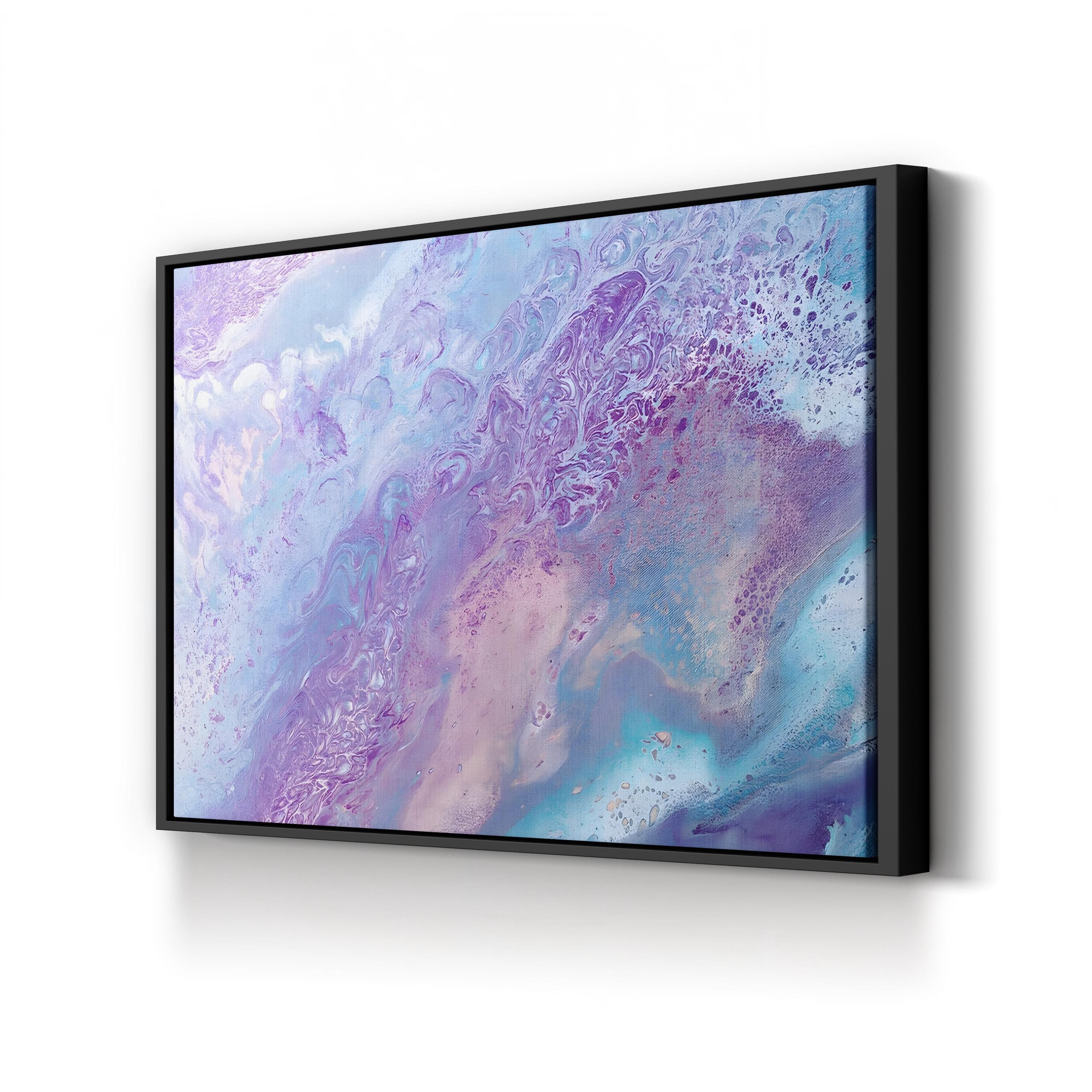 Fairy Floss III Abstract Canvas Art Print – Pastel Modern Wall Decor