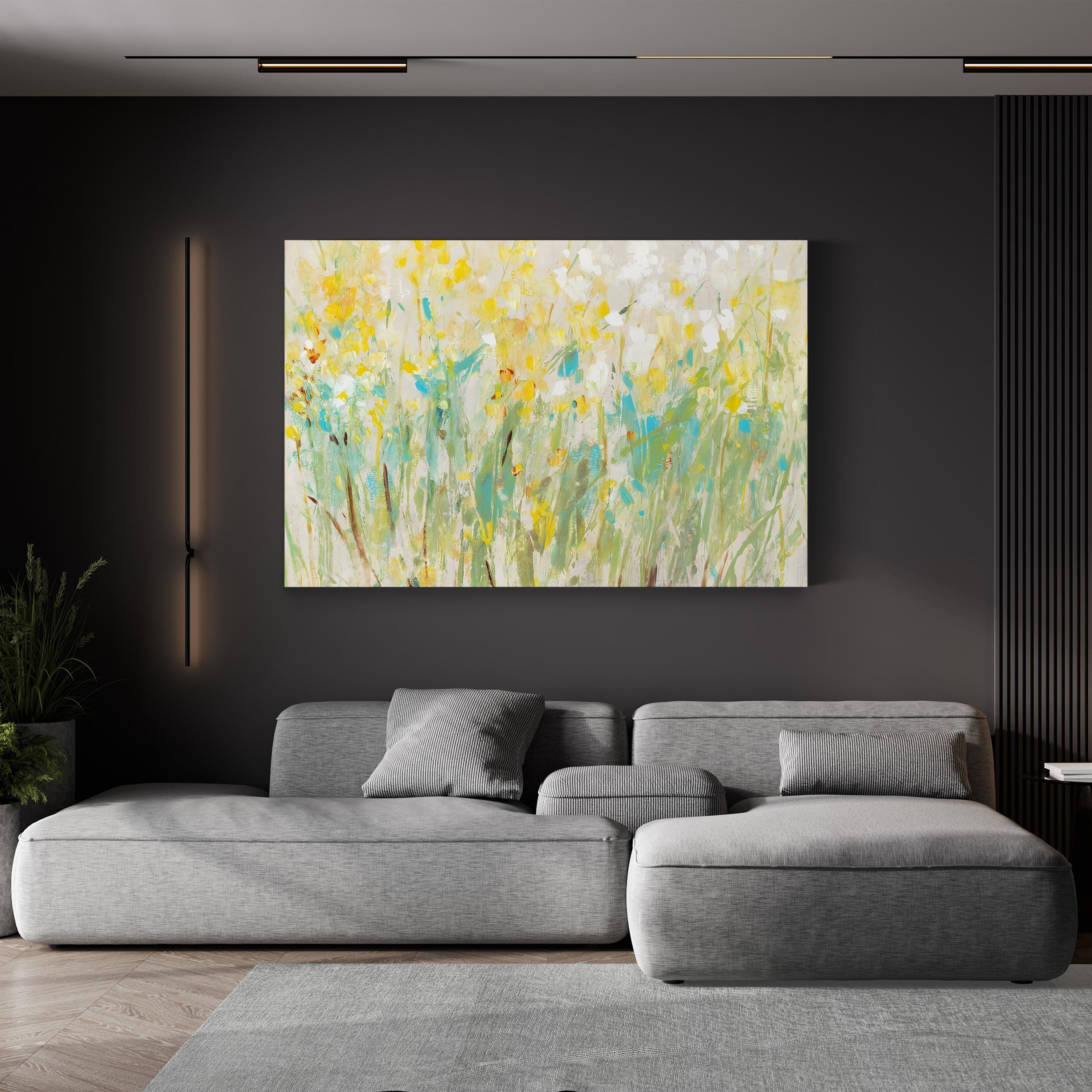 Floral Cluster II Wall Art by Tim O’Toole – Contemporary Floral Canvas Print