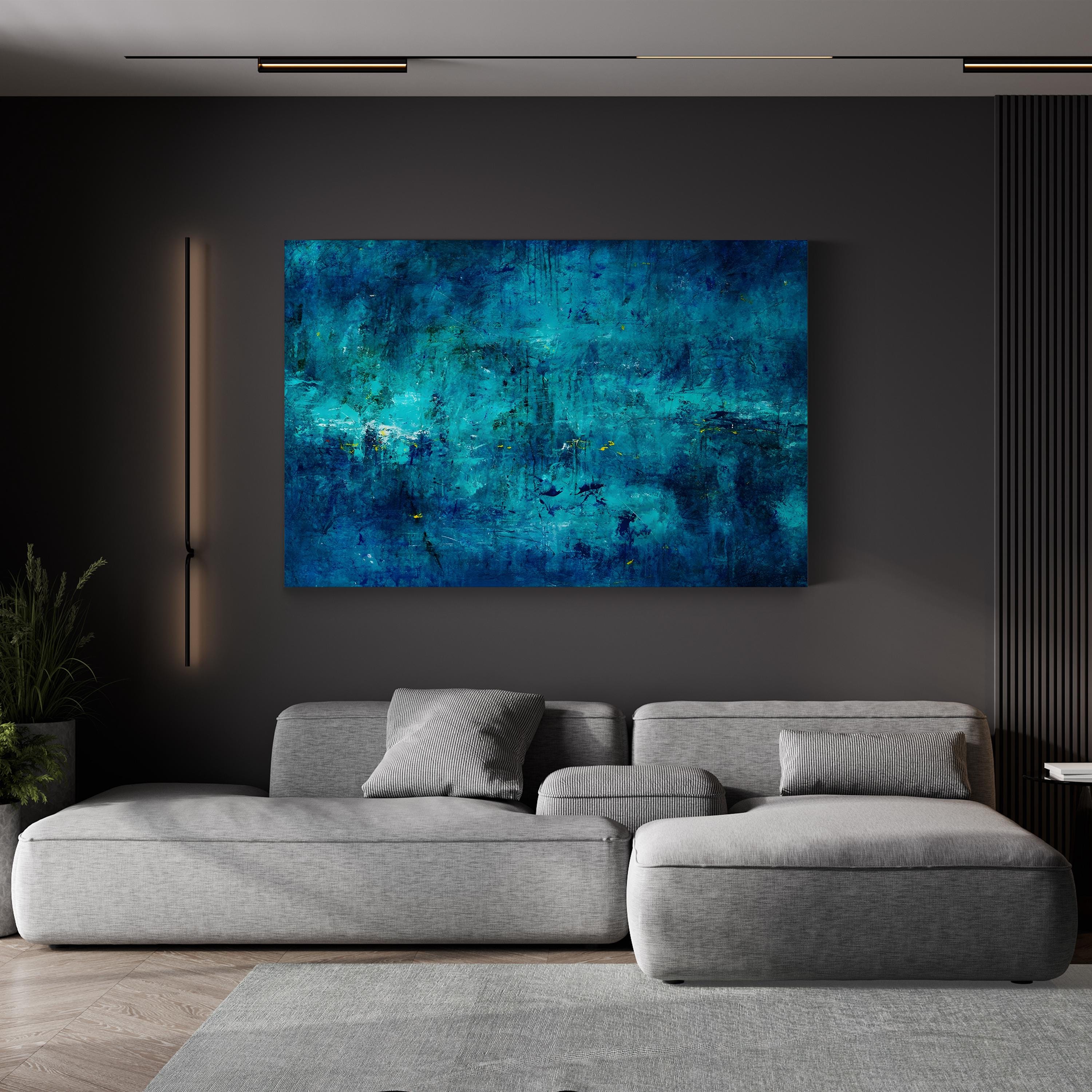Cool-Toned Fountain of Youth Wall Art by Joshua Schicker