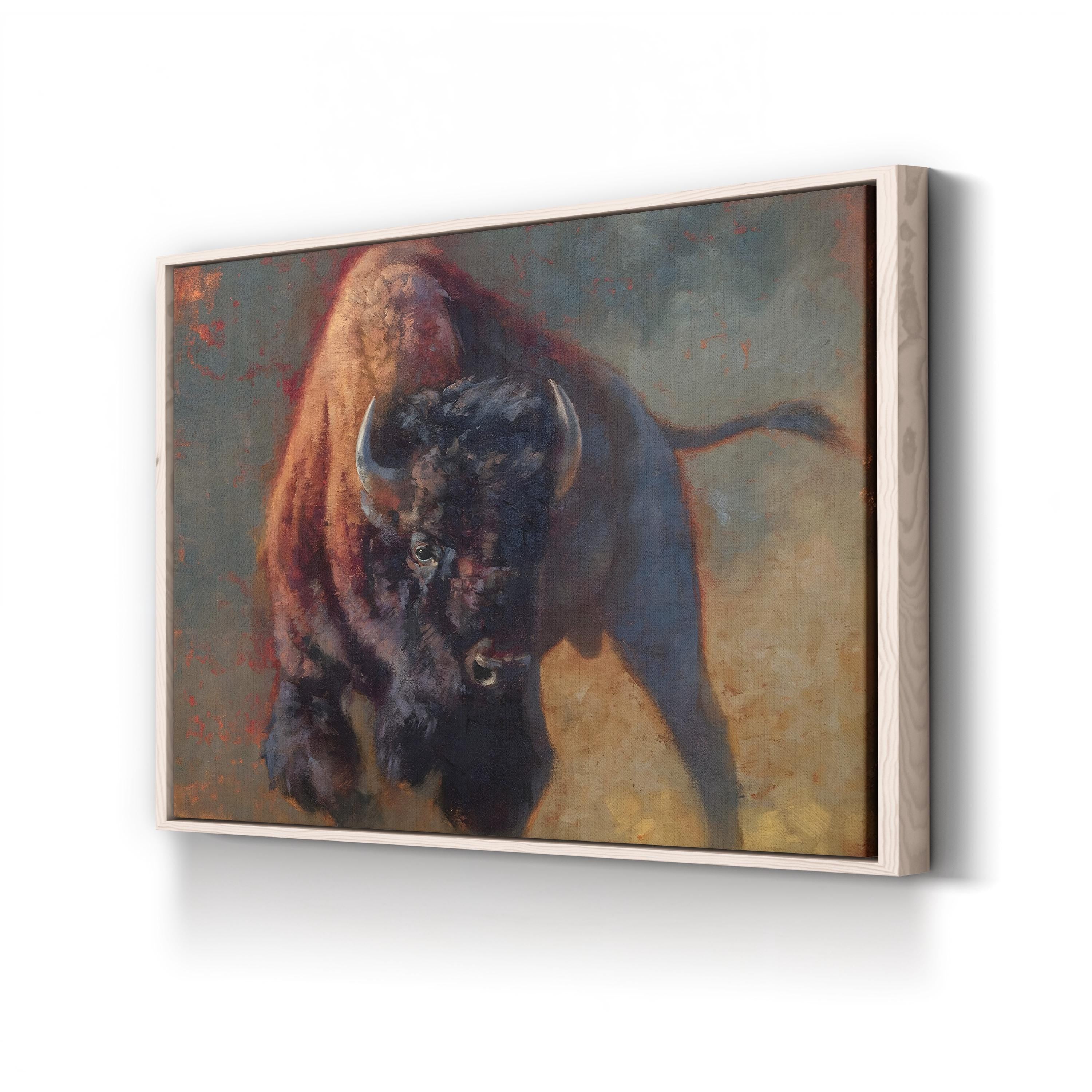 Full of Snort Wall Art by Julie Chapman – Modern Wildlife Canvas Print