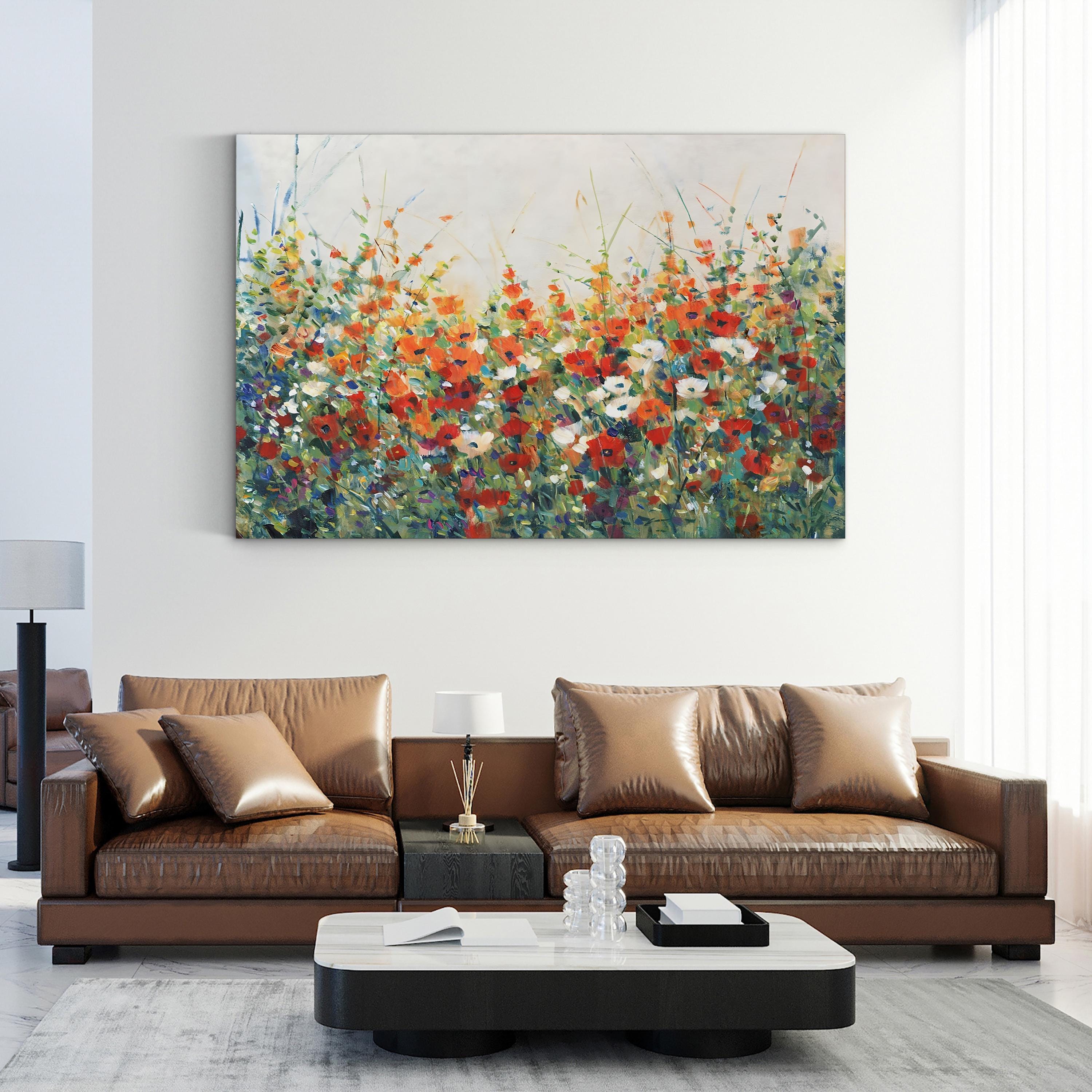Garden in Bloom I Wall Art by Tim O’Toole – Contemporary Floral Canvas Print