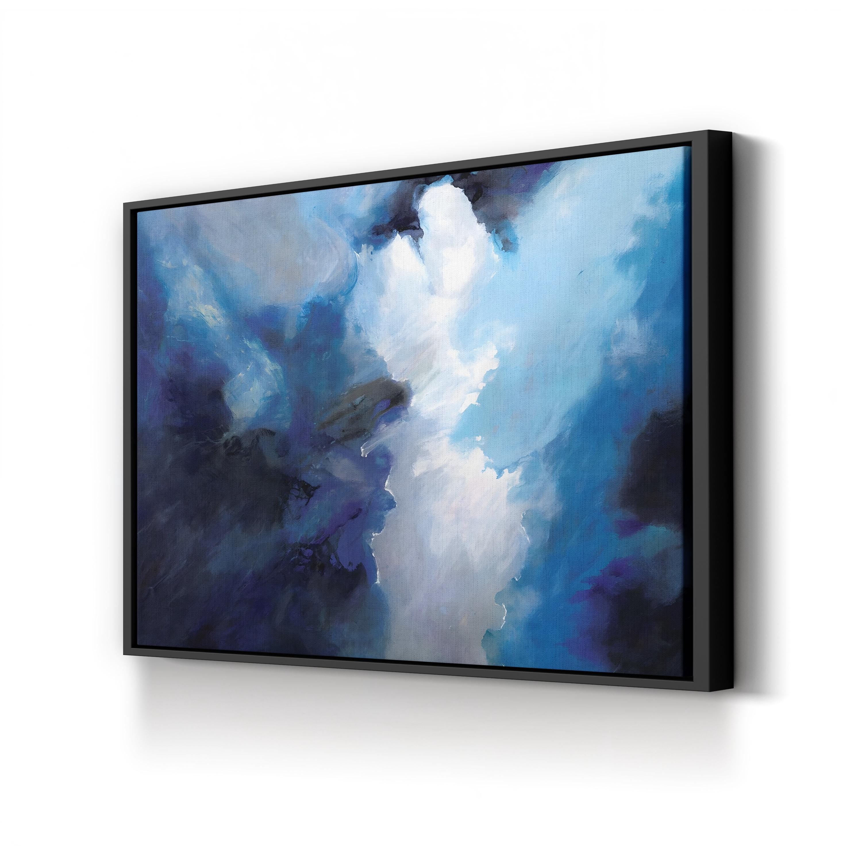 Gathering Storm Clouds Wall Art – Abstract Atmosphere | Contemporary Cloudscape Canvas Print