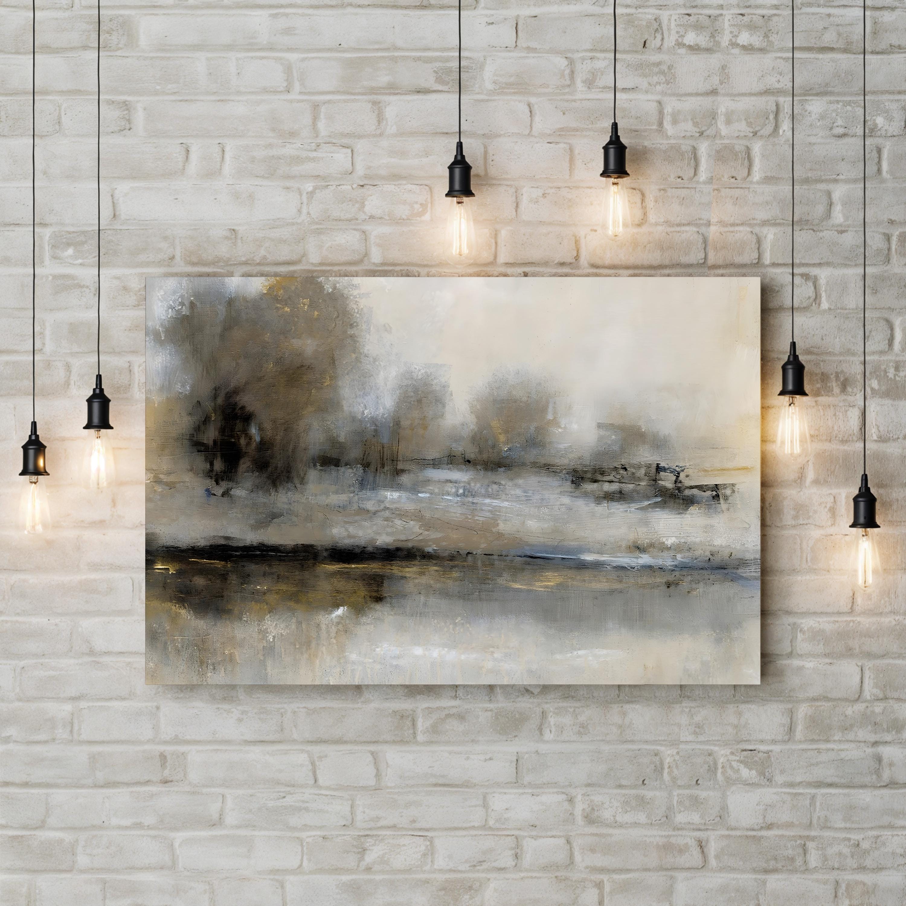 Gilt Landscape II Canvas Art Print by Tim O’Toole | Abstract Nature Wall Art with Gold Accents