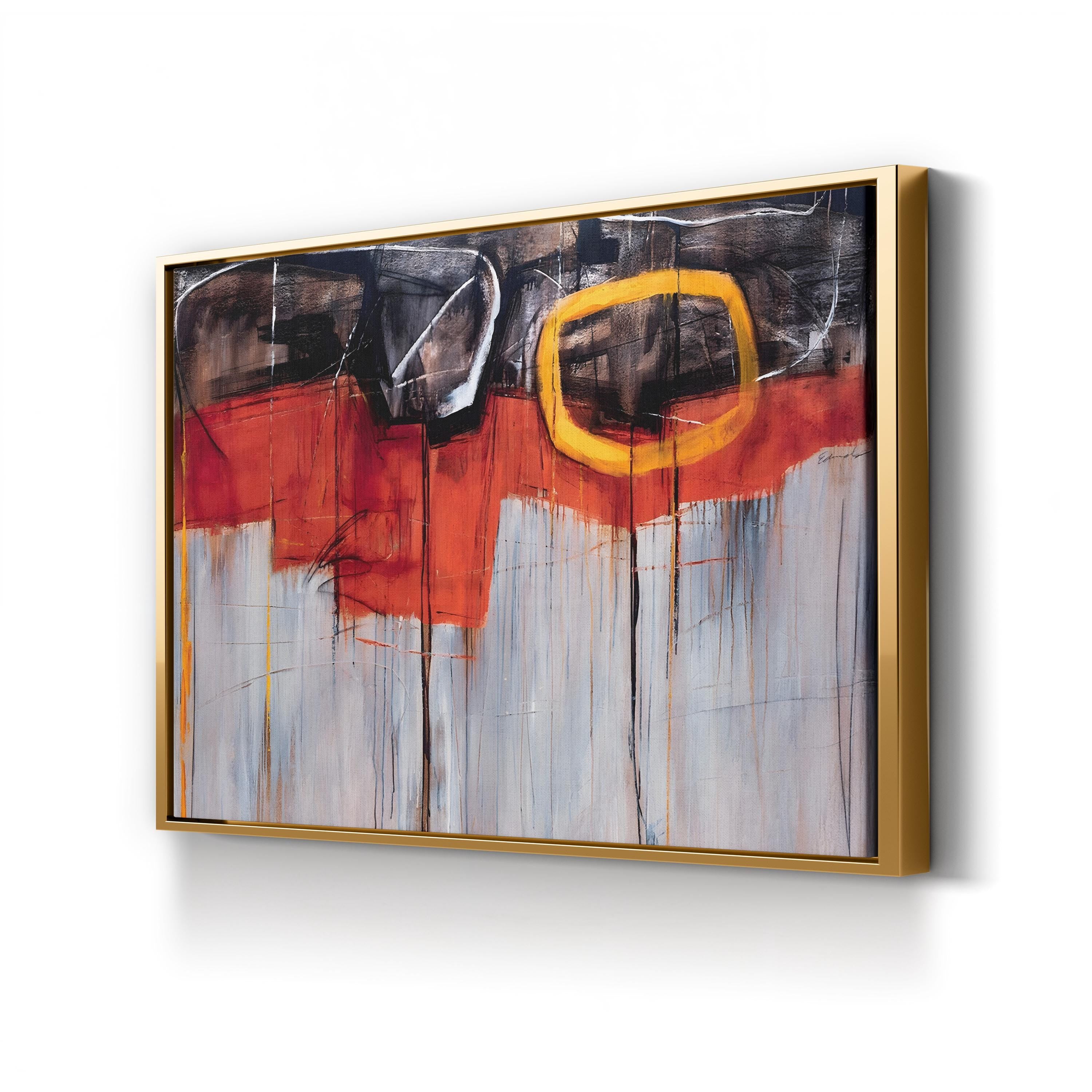 Golden Rule Wall Art | Contemporary Abstract Canvas by Sydney Edmunds