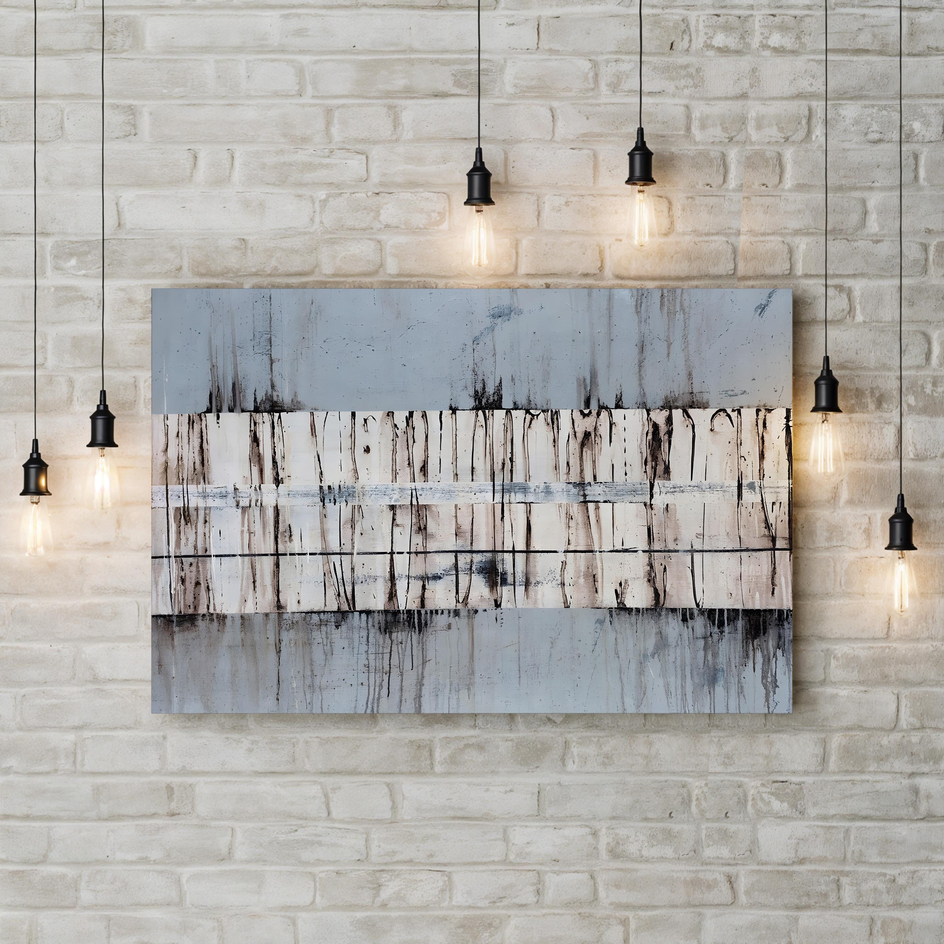 Granite Canvas Art by Sydney Edmunds – Framed Abstract Stone Texture Wall Art