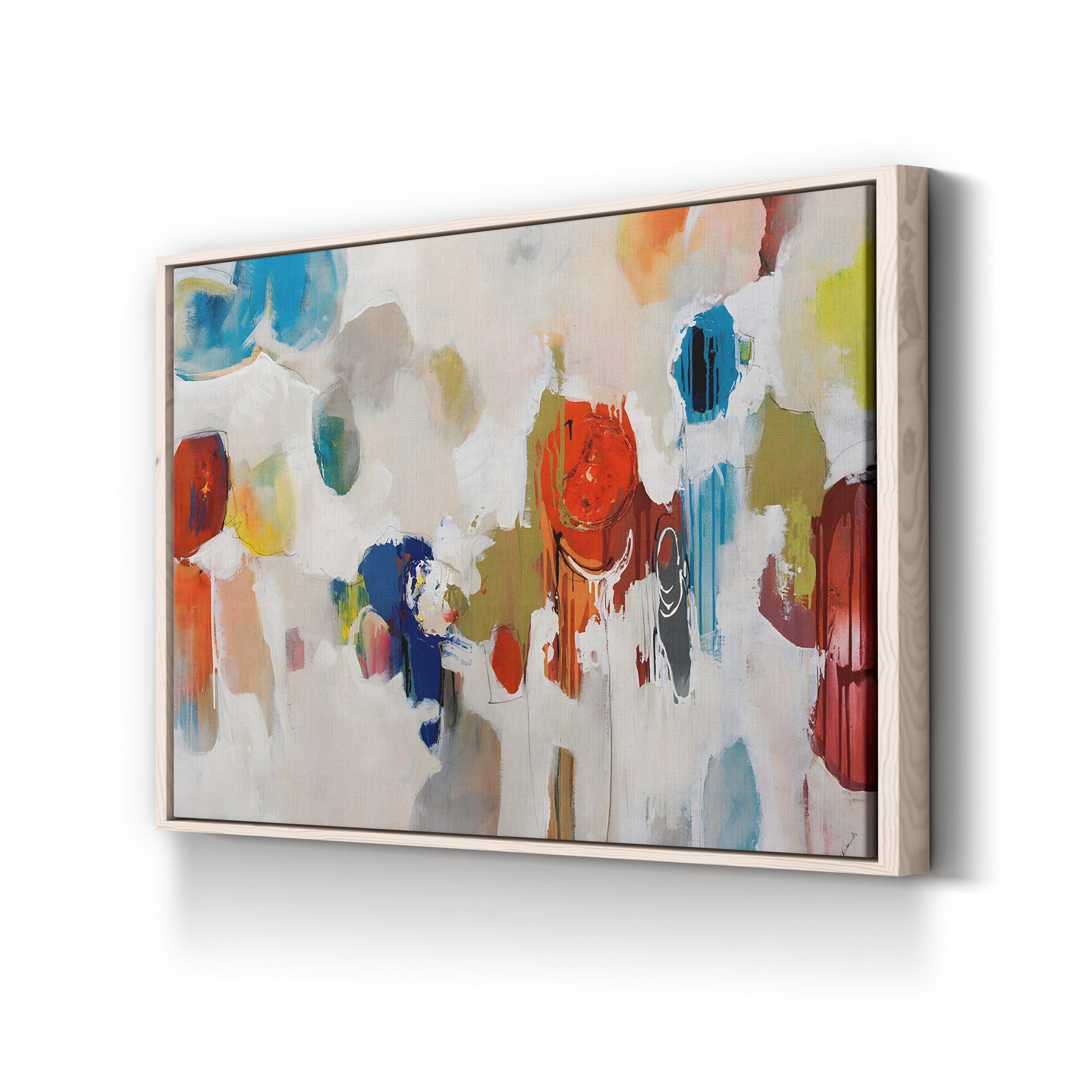 Gum Drop – Framed Contemporary Abstract Canvas Art by Sydney Edmunds