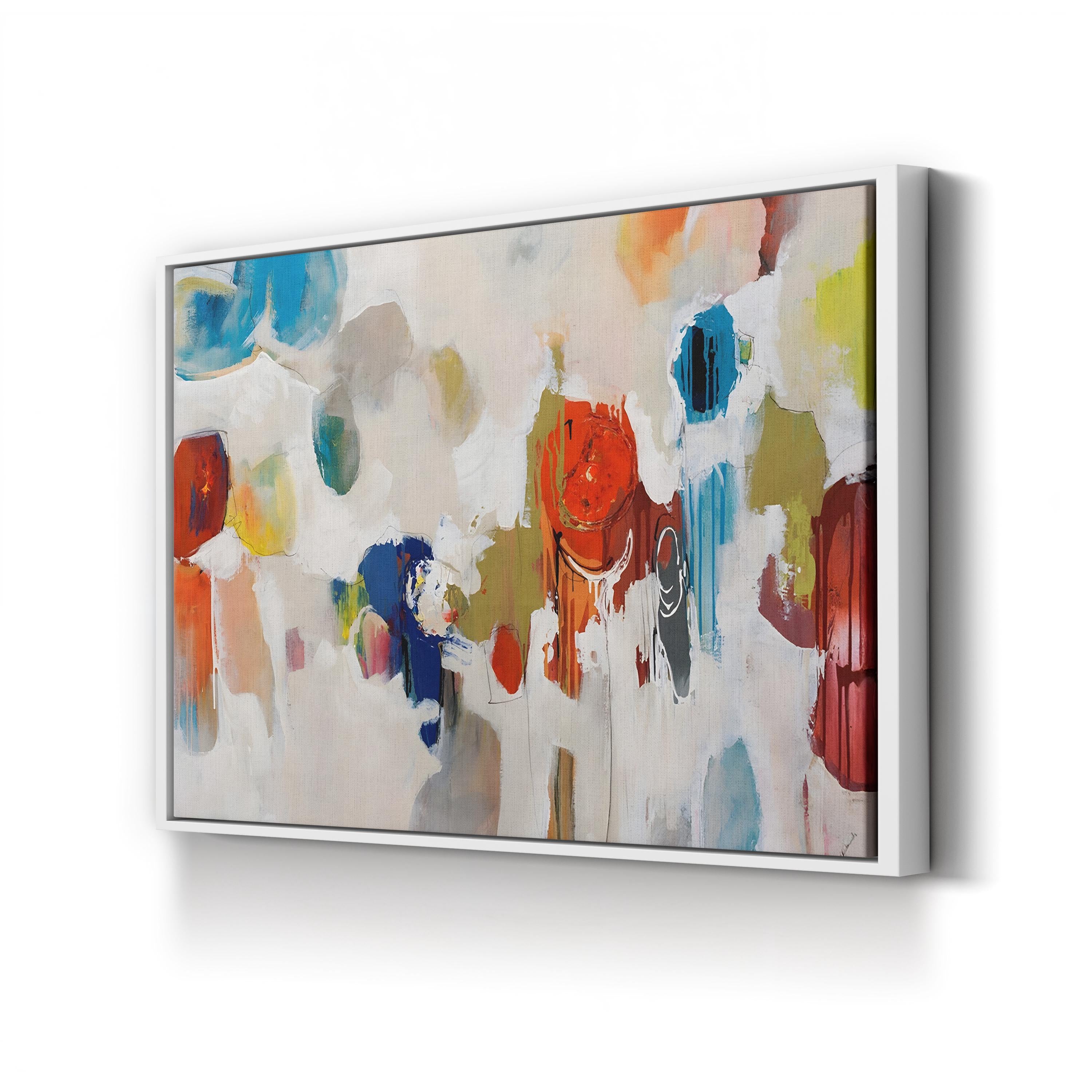 Gum Drop – Framed Contemporary Abstract Canvas Art by Sydney Edmunds