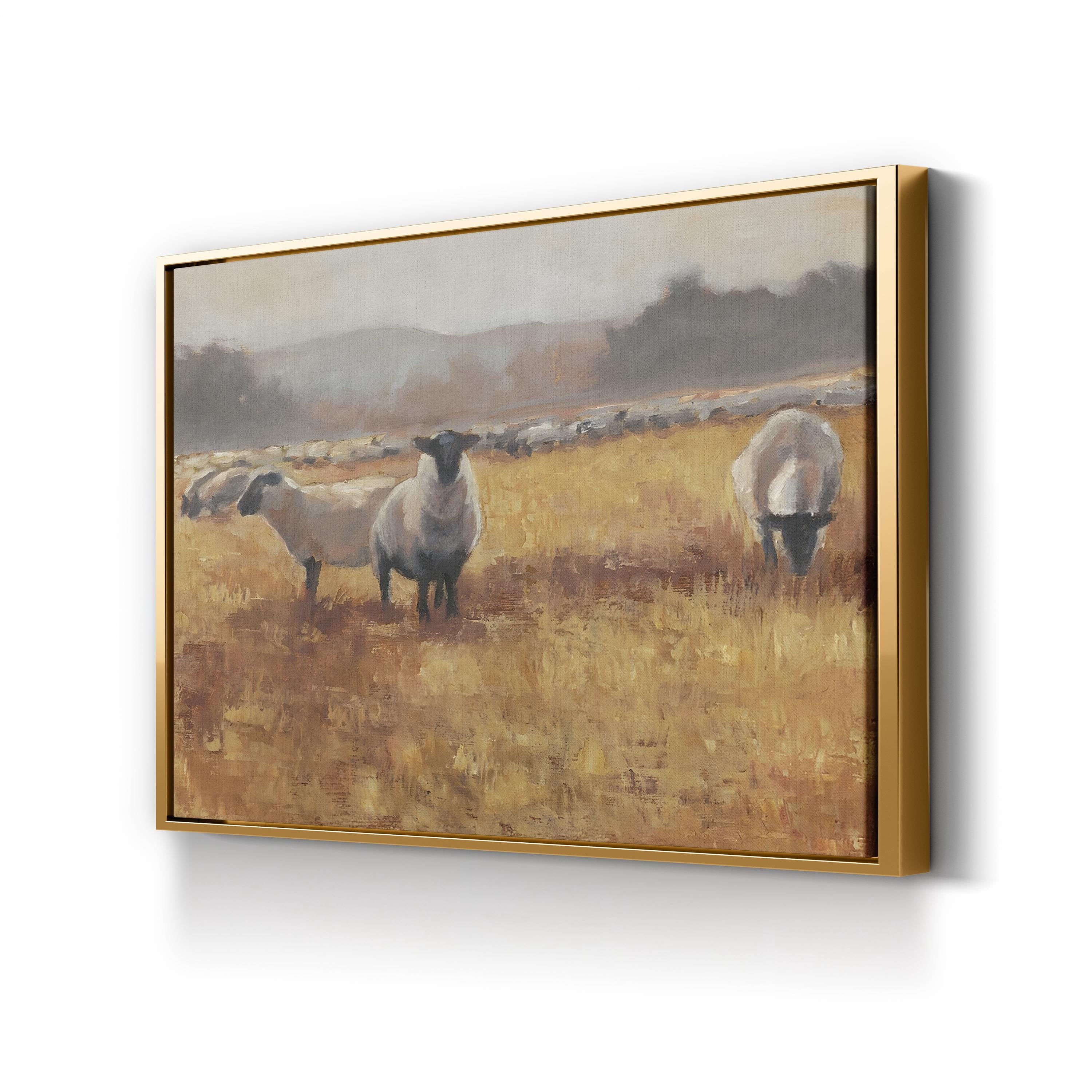 Grazing at Sunset I Wall Art by Ethan Harper – Wildlife Landscape Canvas Print