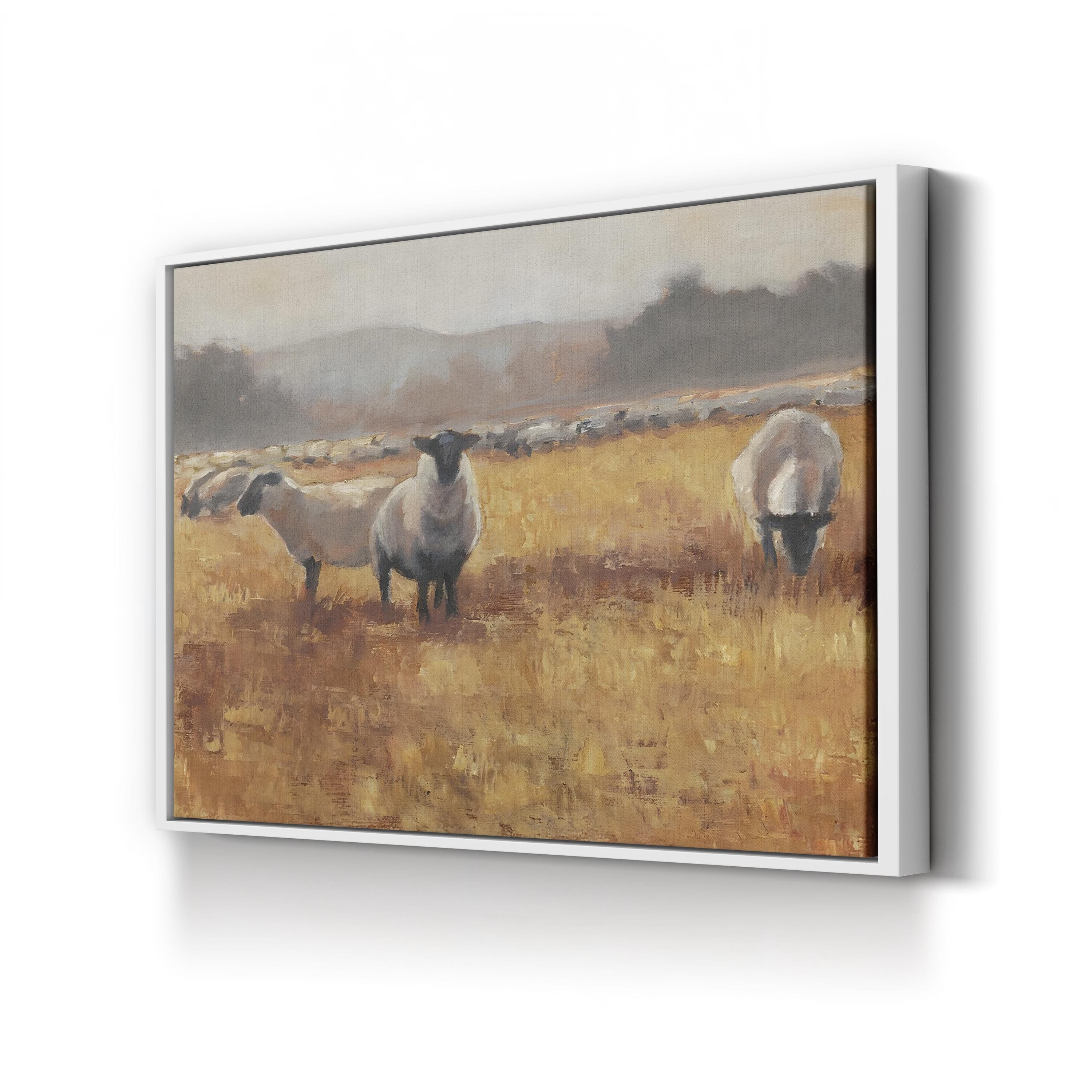 Grazing at Sunset I Wall Art by Ethan Harper – Wildlife Landscape Canvas Print