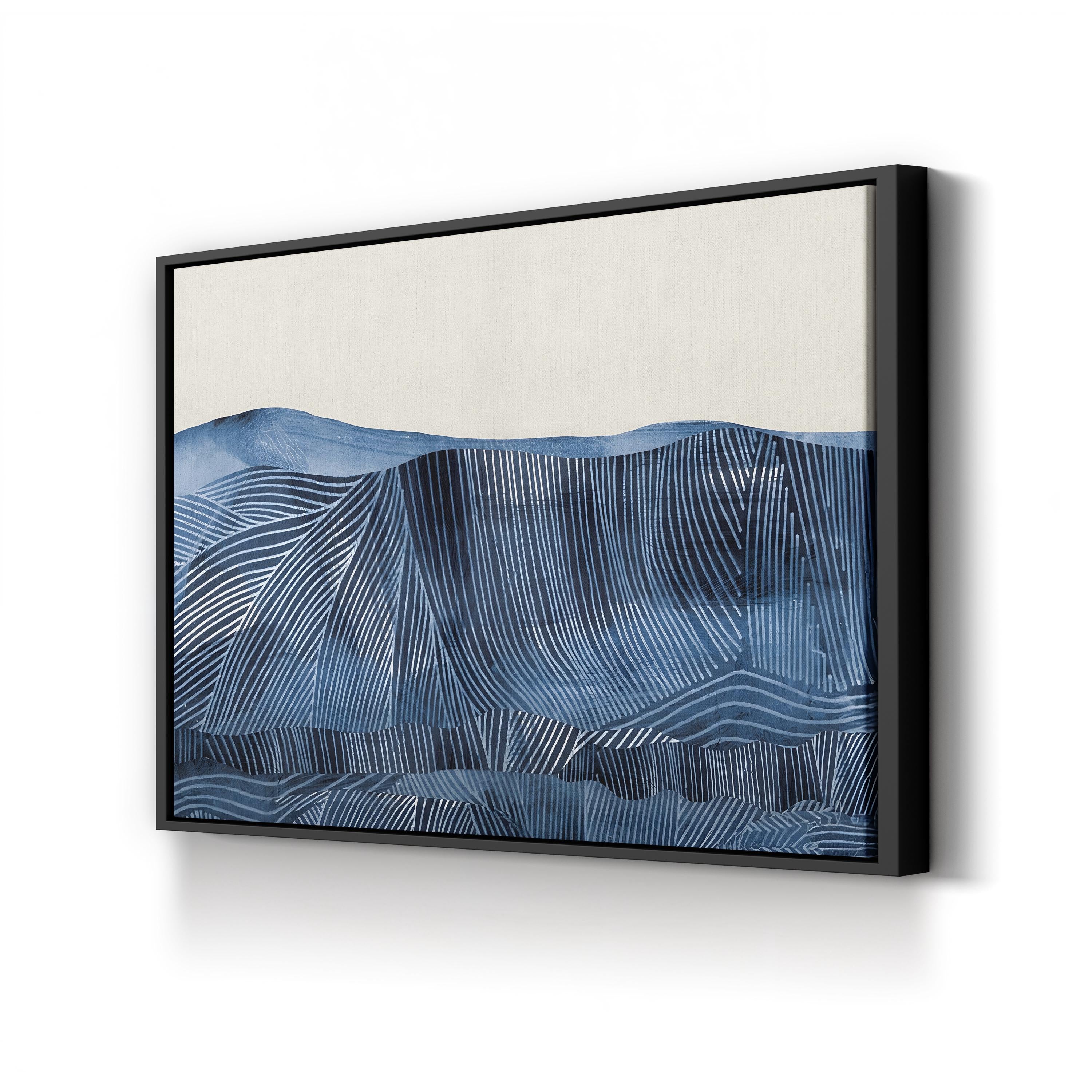 Harvest – Framed Contemporary Abstract Landscape Canvas Art by Dan Hobday